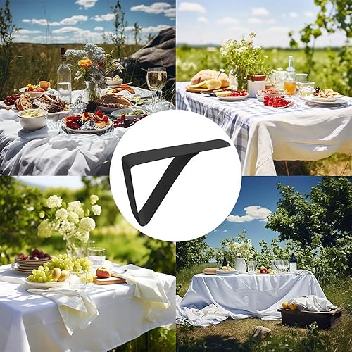 Miniatura 4 de Pargleev Clips grandes para manteles de acero inoxidable a prueba de óxido, clips de mesa para el hogar, restaurantes, picnic, fiesta, mesas de