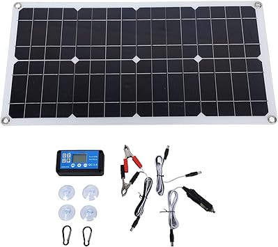 Eco - Conscious 100W Solar Panel Kit with Portable IP67 Waterproof Controller, Efficiency - Designed for RV & Outdoor Adprojects