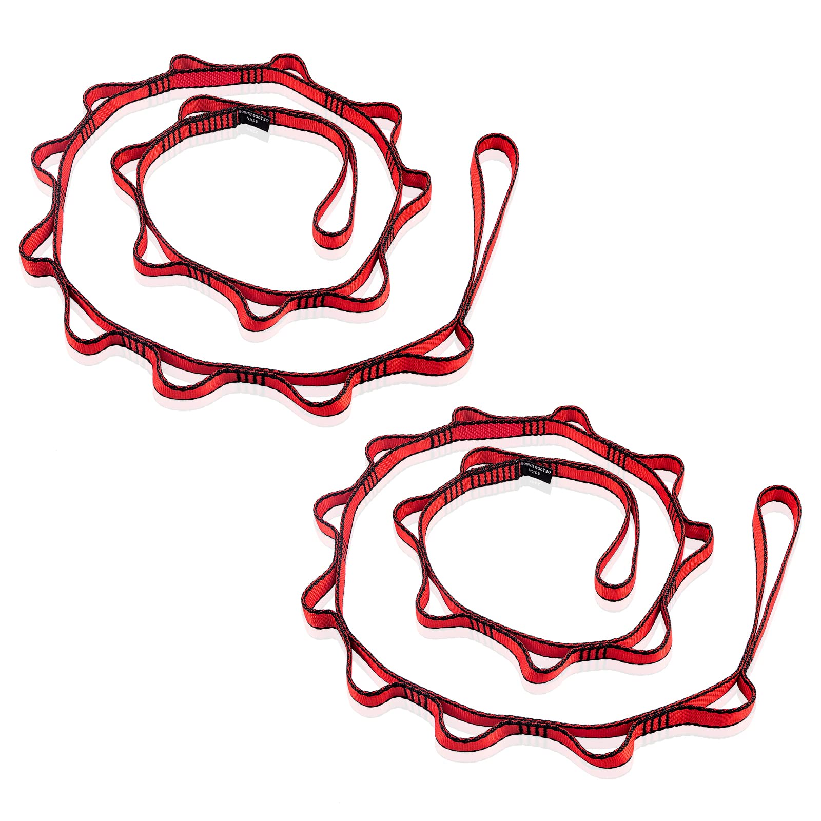 Danskin Yoga Hamaca Extensión Correa, 23KN Fuerte Escalada Sling, 110cm / 180cm Daisy Chains - Ajustable Nylon Yoga Ejercicio Correas para Estiramiento, Pilates, Fitness