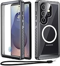 Beeasy Coque Étanche pour Samsung Galaxy S25 Ultra Antichoc IP68 Waterproof- Compatible avec Magsafe, 360 Intégrale Militaire Protection, Incassable Renforcée Double Coque avec Protège-Écran Intégré