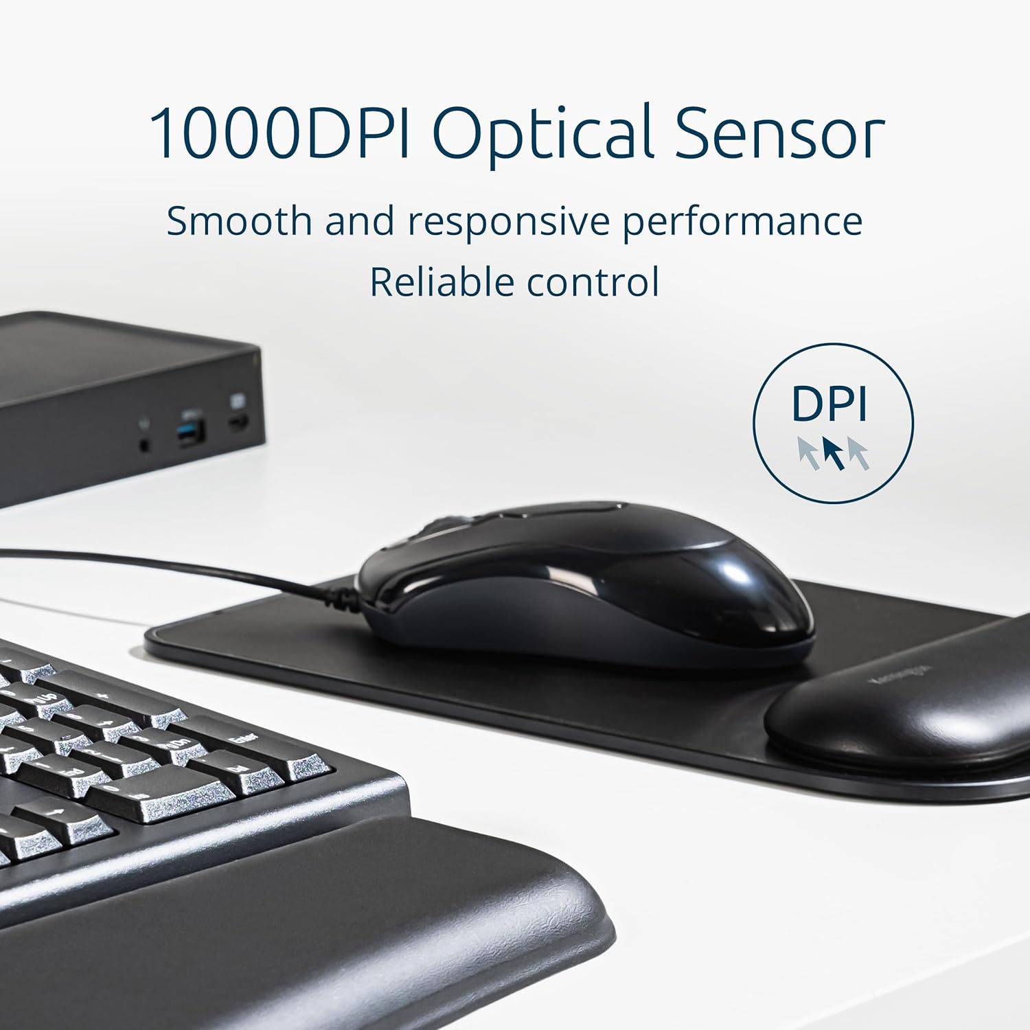 Kensington Mouse-in-a-Box EQ, Wired Plug-and-Play Mouse, Compatible with Windows 7 or Later, MacOS and ChromeOS, Ambidextrous Design, Outer Case Made from 58% Post-Consumer Recycled Content(K72480WW)