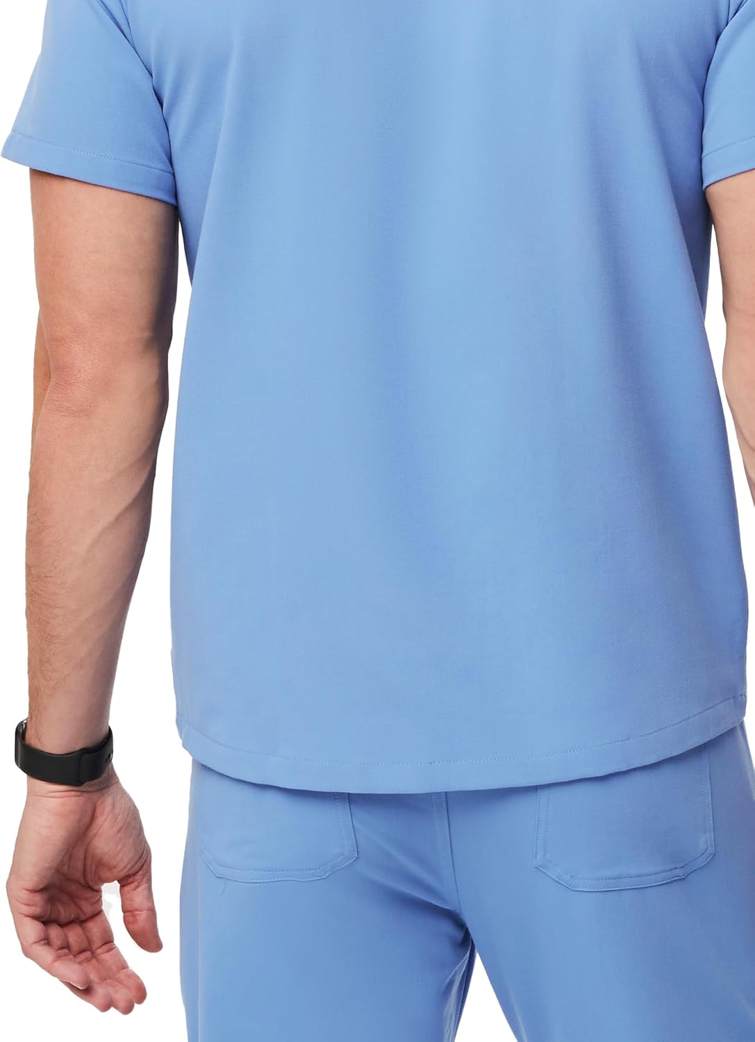 FIGS Chisec Scrub Top for Men – 3 Pockets, Tailored Fit, Squared V-Neck, 4-Way Stretch, Moisture-Wicking - Image 3
