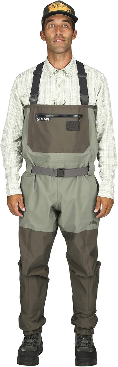 Simms Mens Freestone Waterproof Stockingfoot Chest Fishing Waders : Sports & Outdoors
