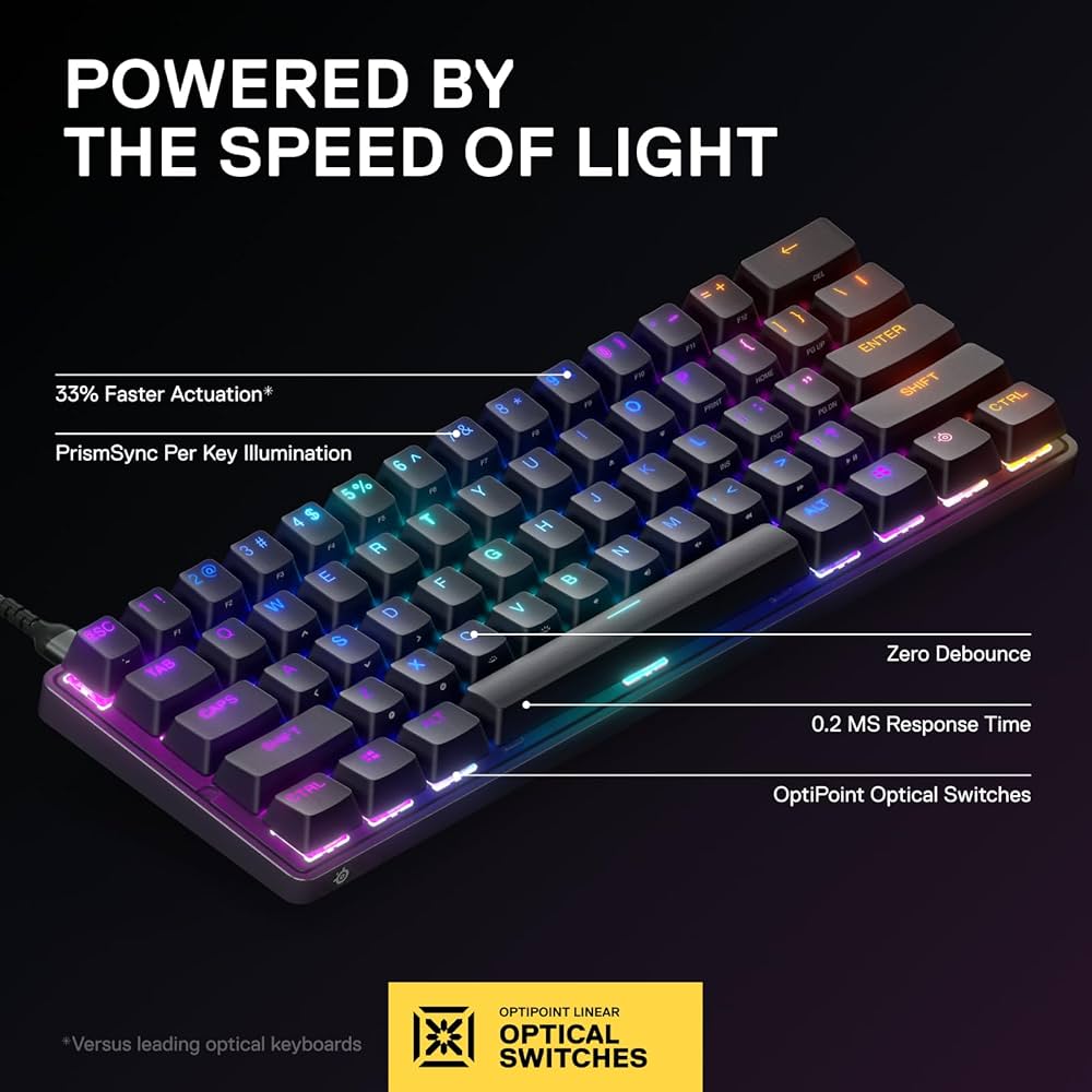 SteelSeries APEX 9 MINI キーボード本体 Amazon.co.jp: SteelSeries ゲーミングキーボード ミニサイズ