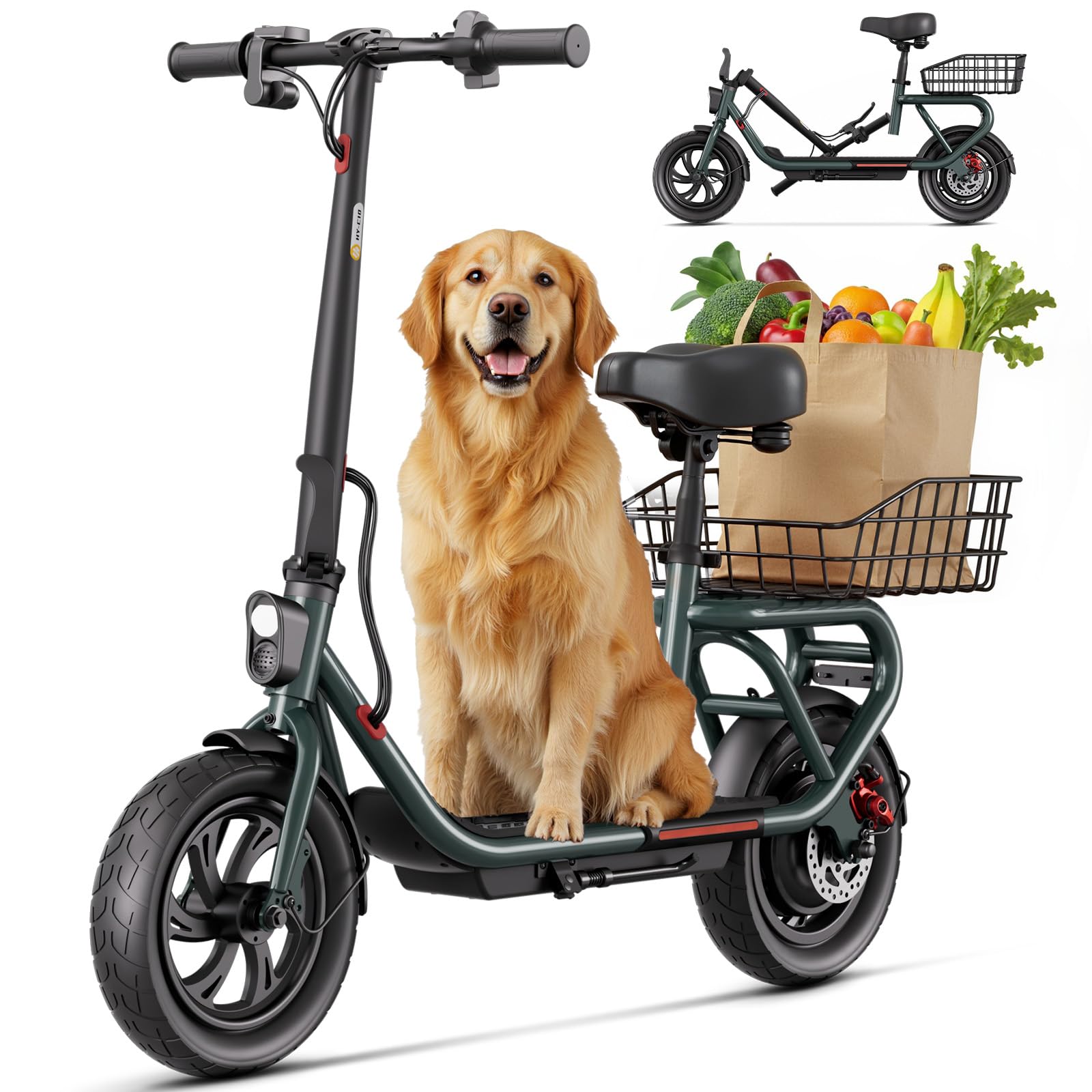 Electric Scooter, 500W Peak Motor,18/20 Miles Range,18 Mph, Foldable E-Scooter with App Control, Last 1 Miles Adult Scooter for Commuting