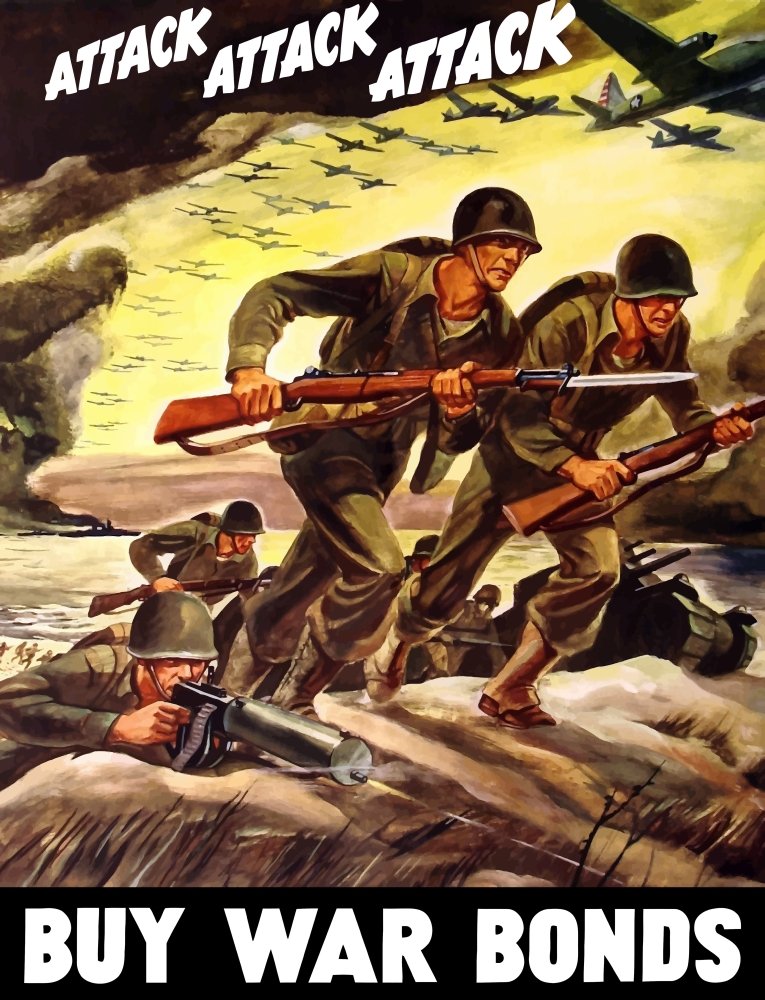 Amazon.com: Posterazzi Vintage World War II propaganda featuring