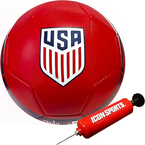 Miniatura 25 de Icon Sports Officially Licensed US Soccer Federation Soccer Ball USWNT Home