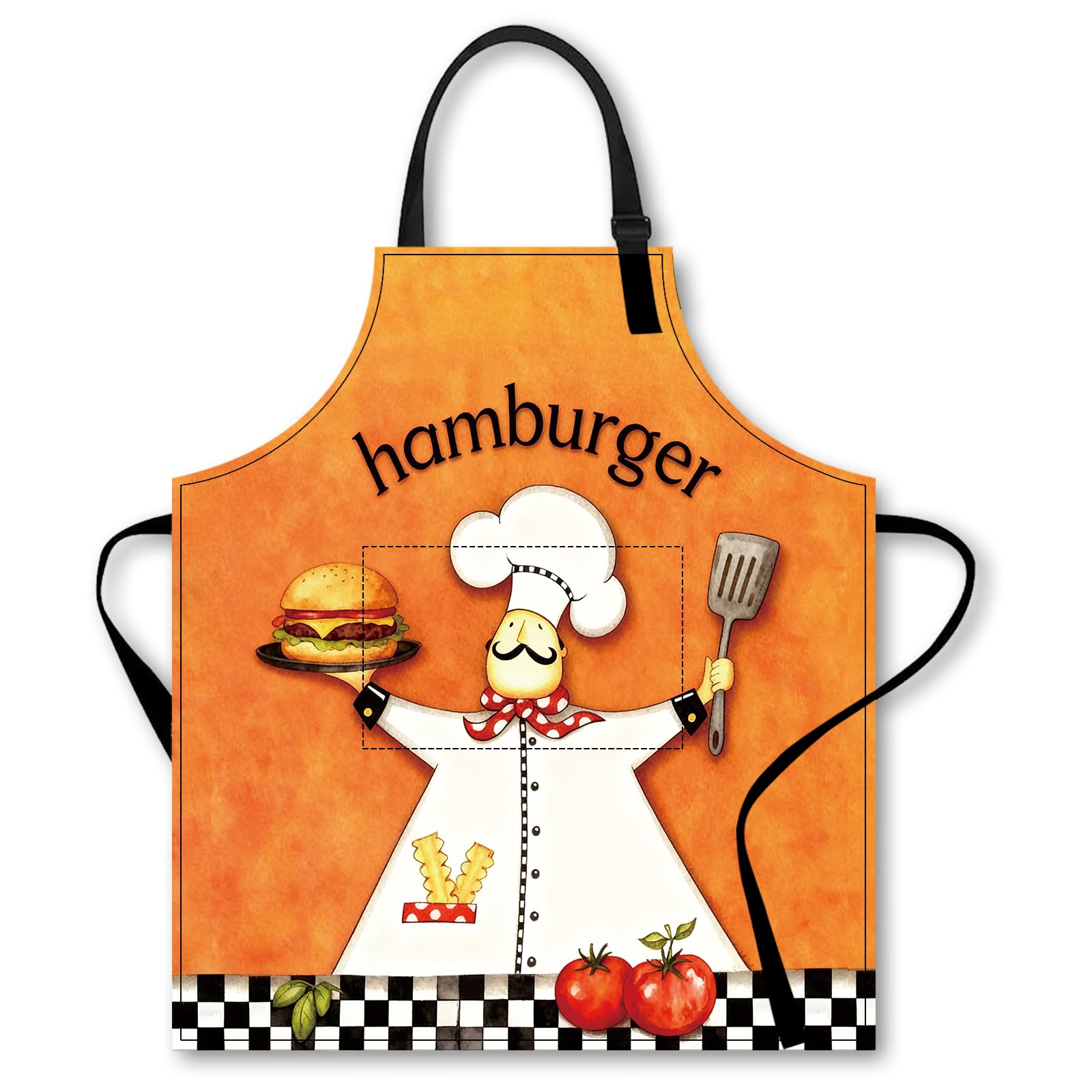 Nuxovilar Cute Cooking Kitchen Apron, 26.77 * 30.7 Inches, Essential for Kitchen Cooking, Baking, Festive Gatherings