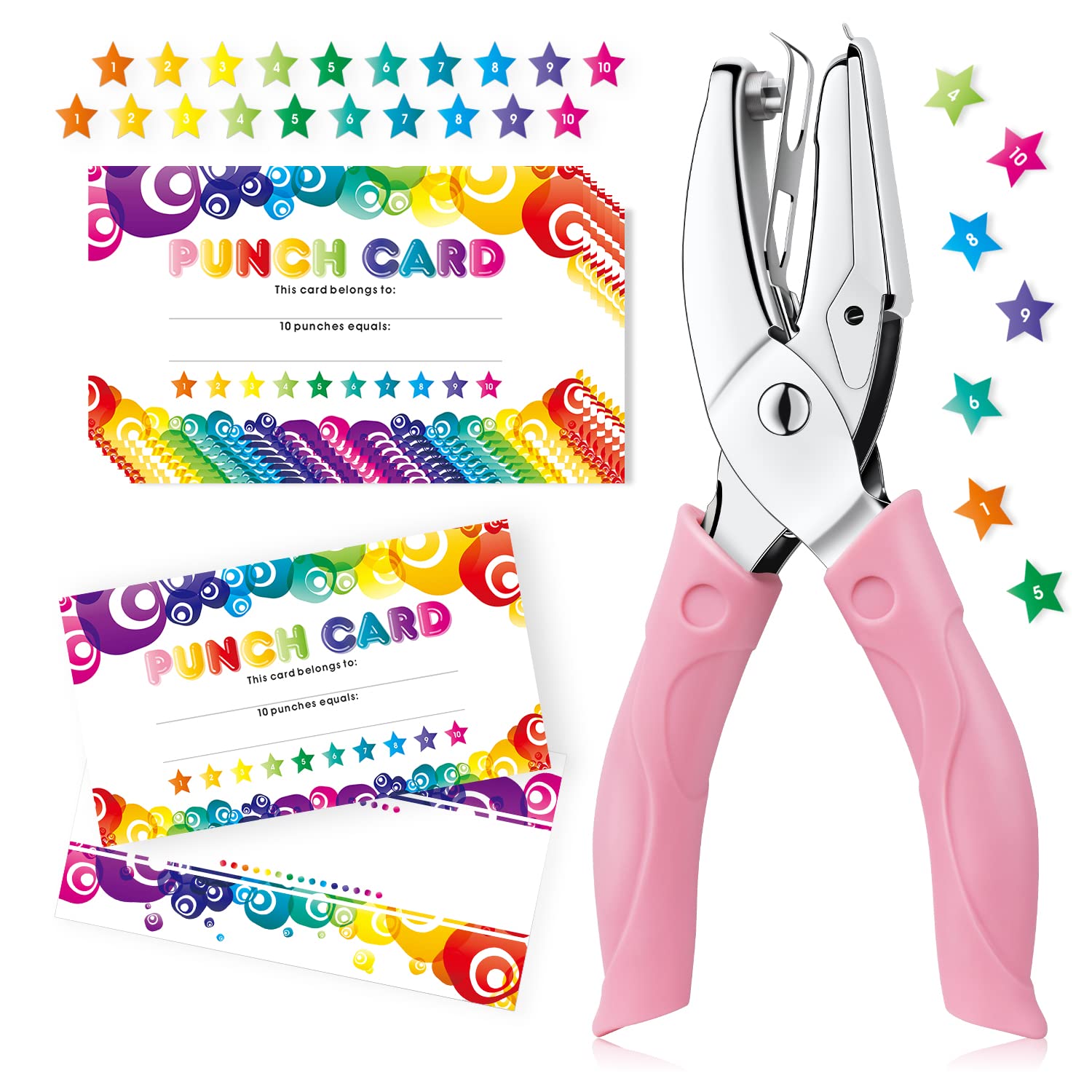 Buy 100 Pieces Punch Cards, Incentive Loyalty Reward Card Student