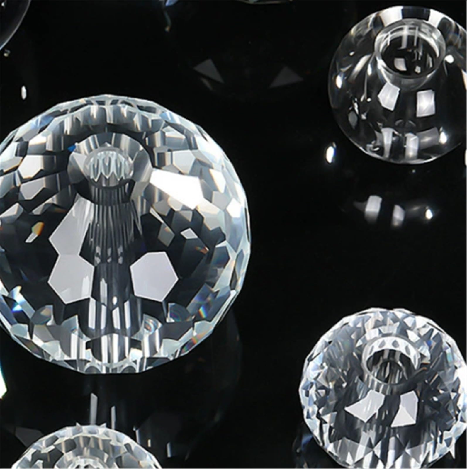 Feng Shui Sfera Di Cristallo Prismi Di Cristallo Con Sfera Di Cristallo Trasparente Decorazione Con Sfera Di Vetro For La Casa, Il Ristorante, L'hotel, Ecc Per Meditazione Decorazione(Clear 1)