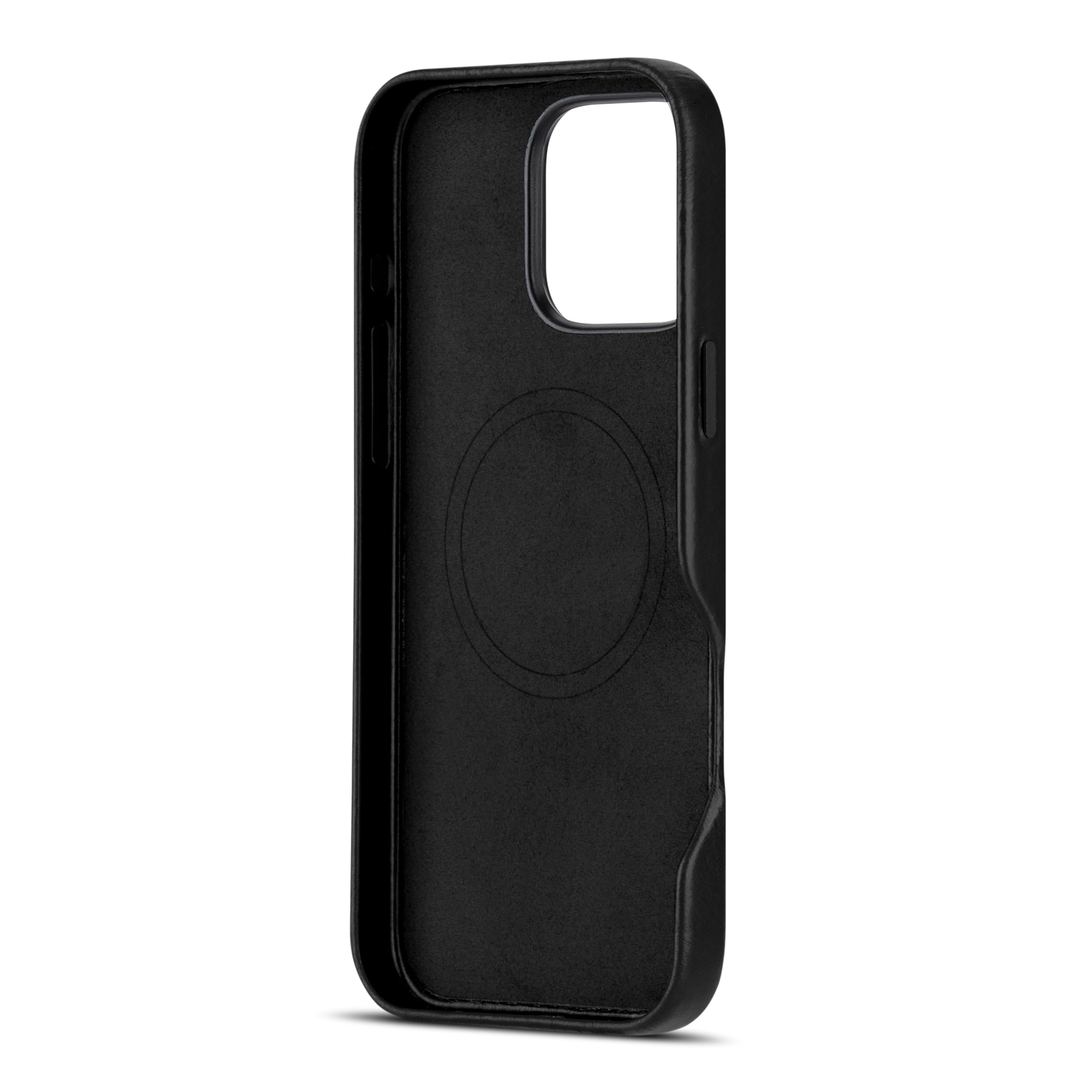 maogoam for iPhone 16 Pro Case Leather 6.3 inch, Compatible With MagSafe, Genuine Veg-Tanned Oil Wax Top-Grain Leather - Image 3