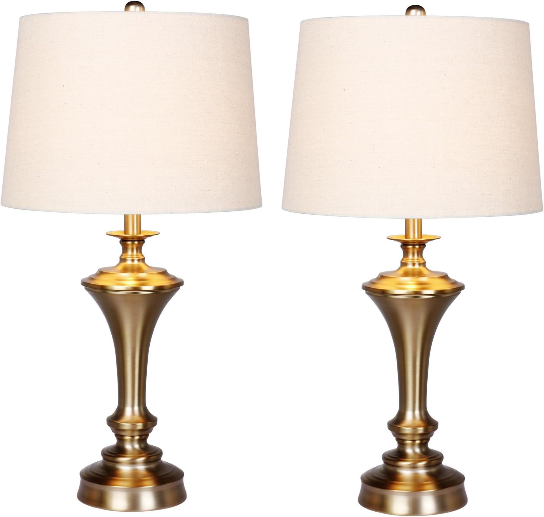 Cory Martin W-1565AG-2PK Table Lamp, 30", Plated Antique Gold, 2 Set