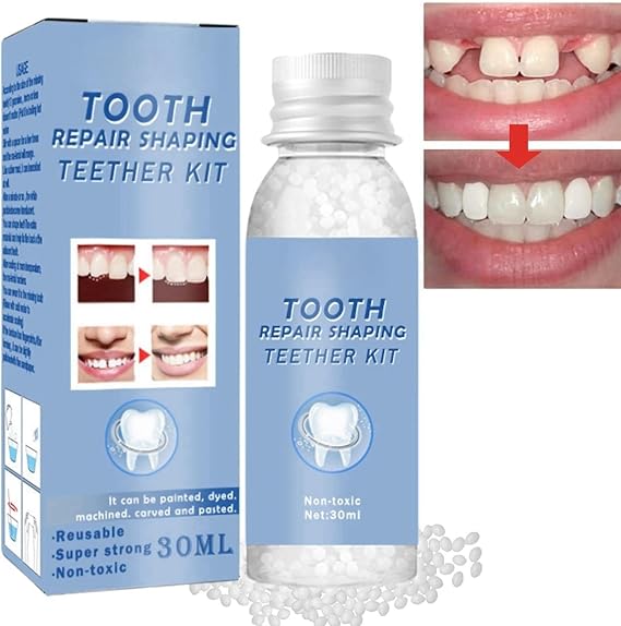 Temporary Tooth Filling,Tooth Filling Repair Kit,Moldable False Teeth