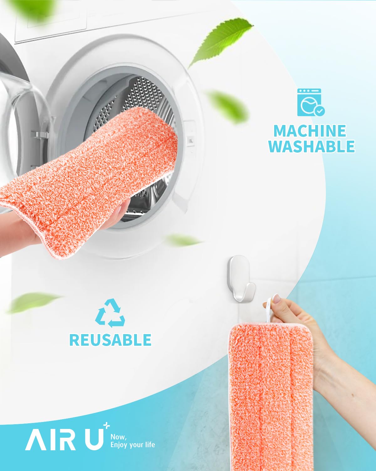 Power Scrubbing - Almohadillas reutilizables para fregonas Swiffer WetJet (paquete de 12), recambios Wet Jet, almohadillas de microfibra lavables para limpieza de suelos, uso en seco y húmedo