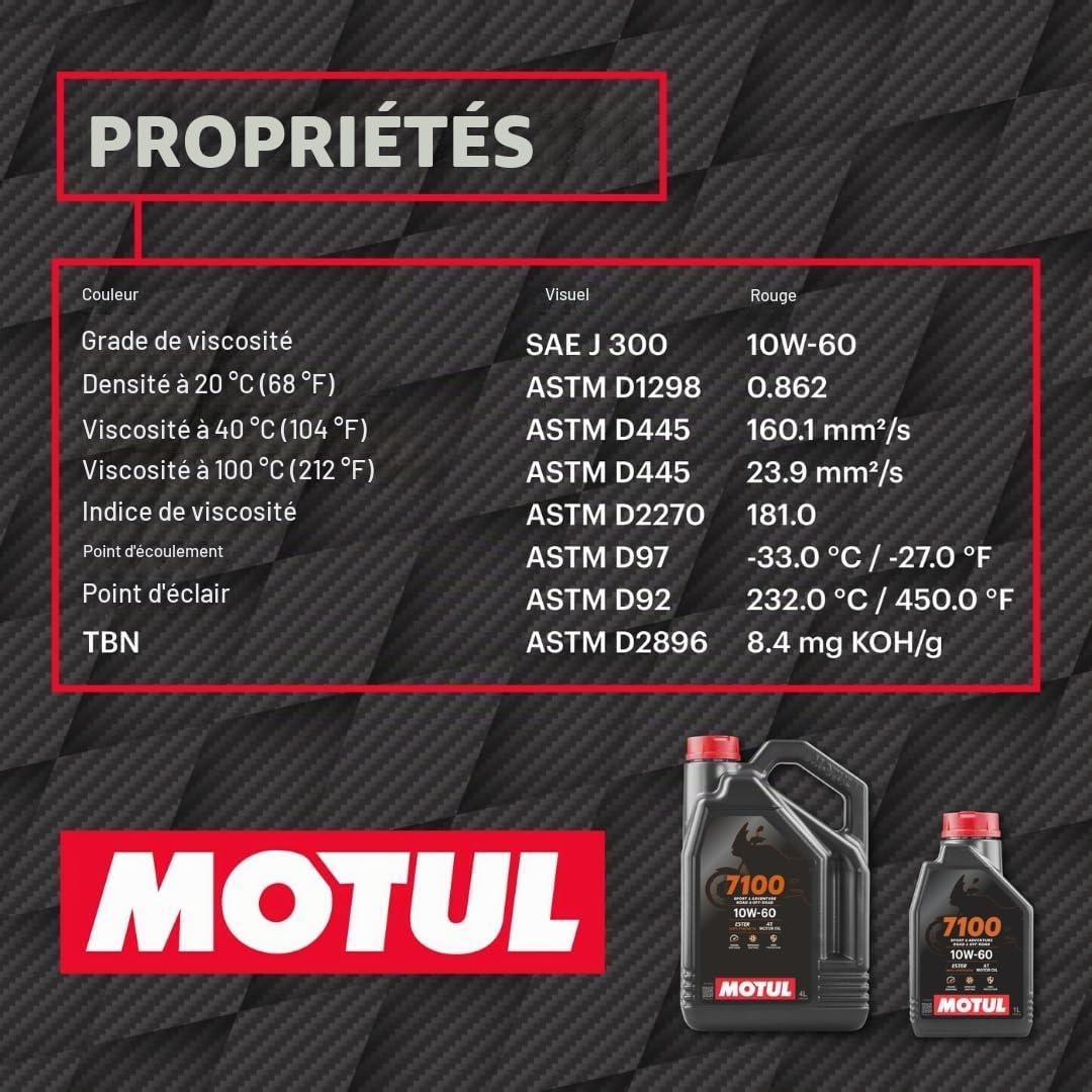 Motul 104101 L'huile de Moteur, 4L le Volume