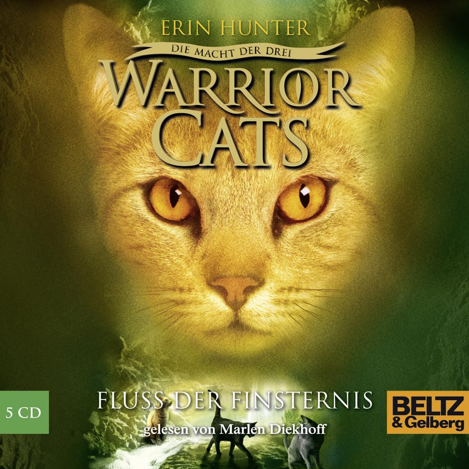 Warrior Cats - Die Macht der drei. Fluss der Finsternis: Gelesen von Marlen Diekhoff, 5 CDs in der Multibox, 6 Std. 48 Min.