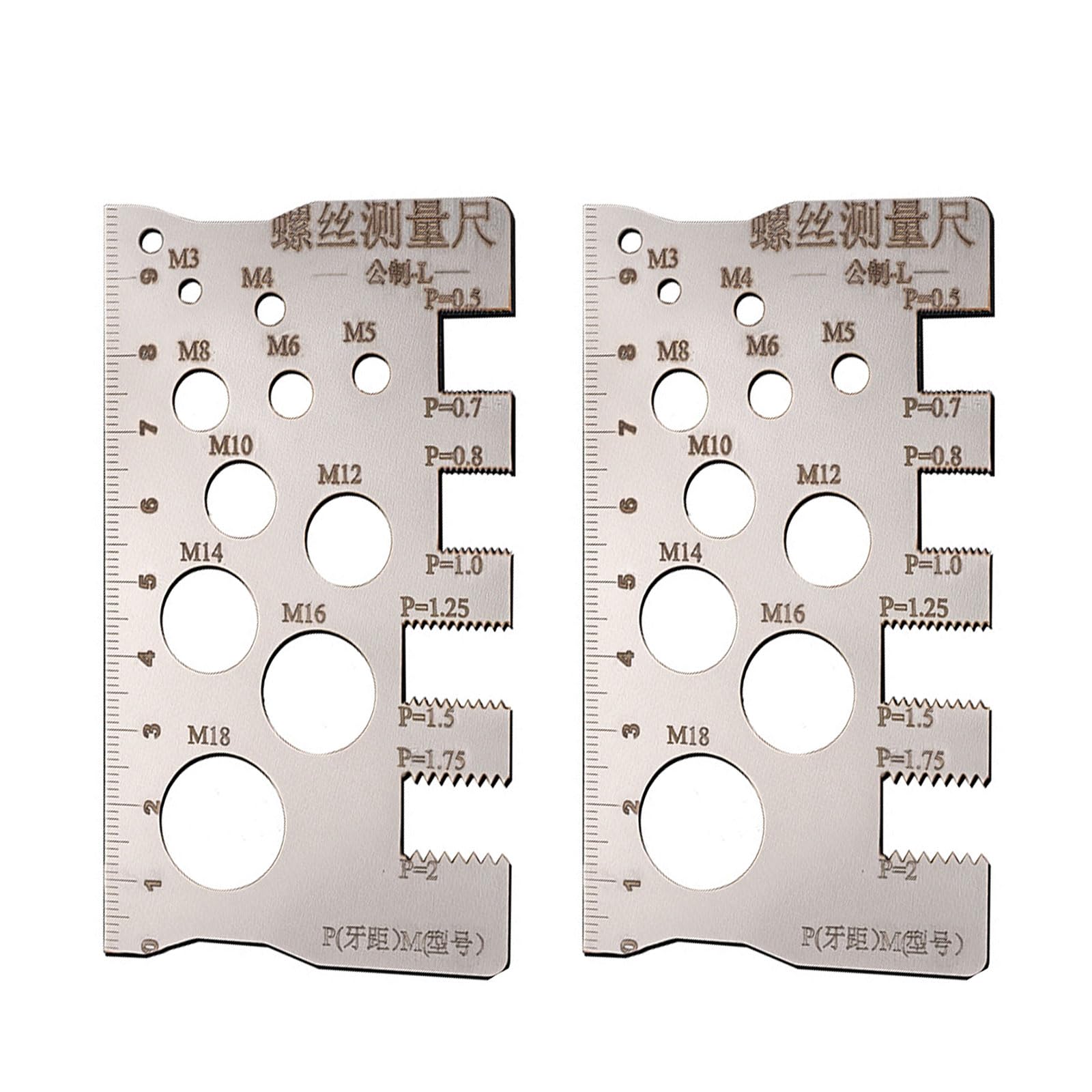 YHAILI Accuracy Steel Screw Measuring Gauges with 0.01mm Accuracy Erosion Resistant Measurement for Engineers & Projects