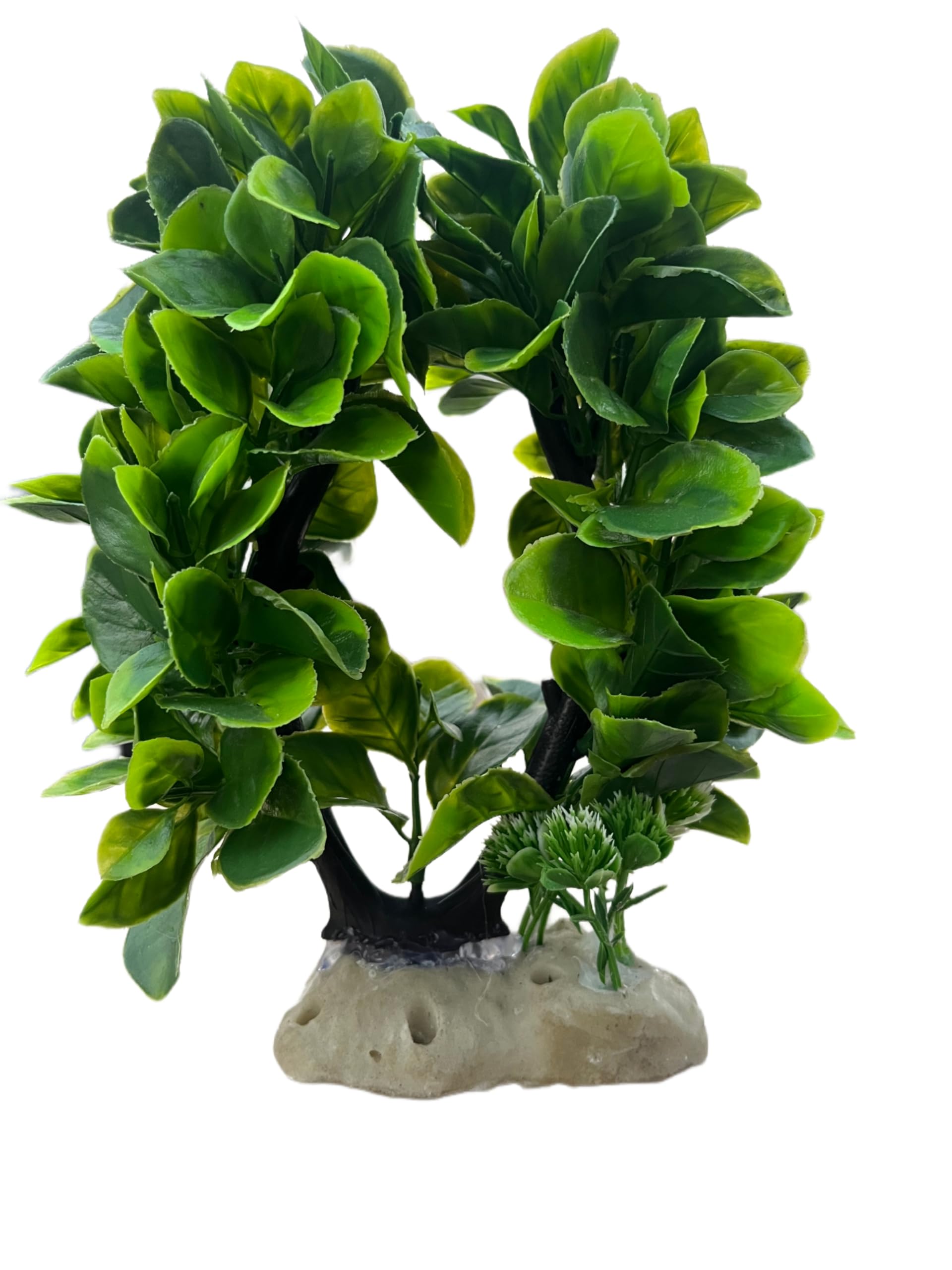 Mistletoe Natural Looking Artificial Plastic Plant Fish Tank Decoration for Above 2ft Tank (Green) (Artificial Ring Shape Big Leaf) (B0CQ62NPKJ) Amazon Price History, Amazon Price Tracker