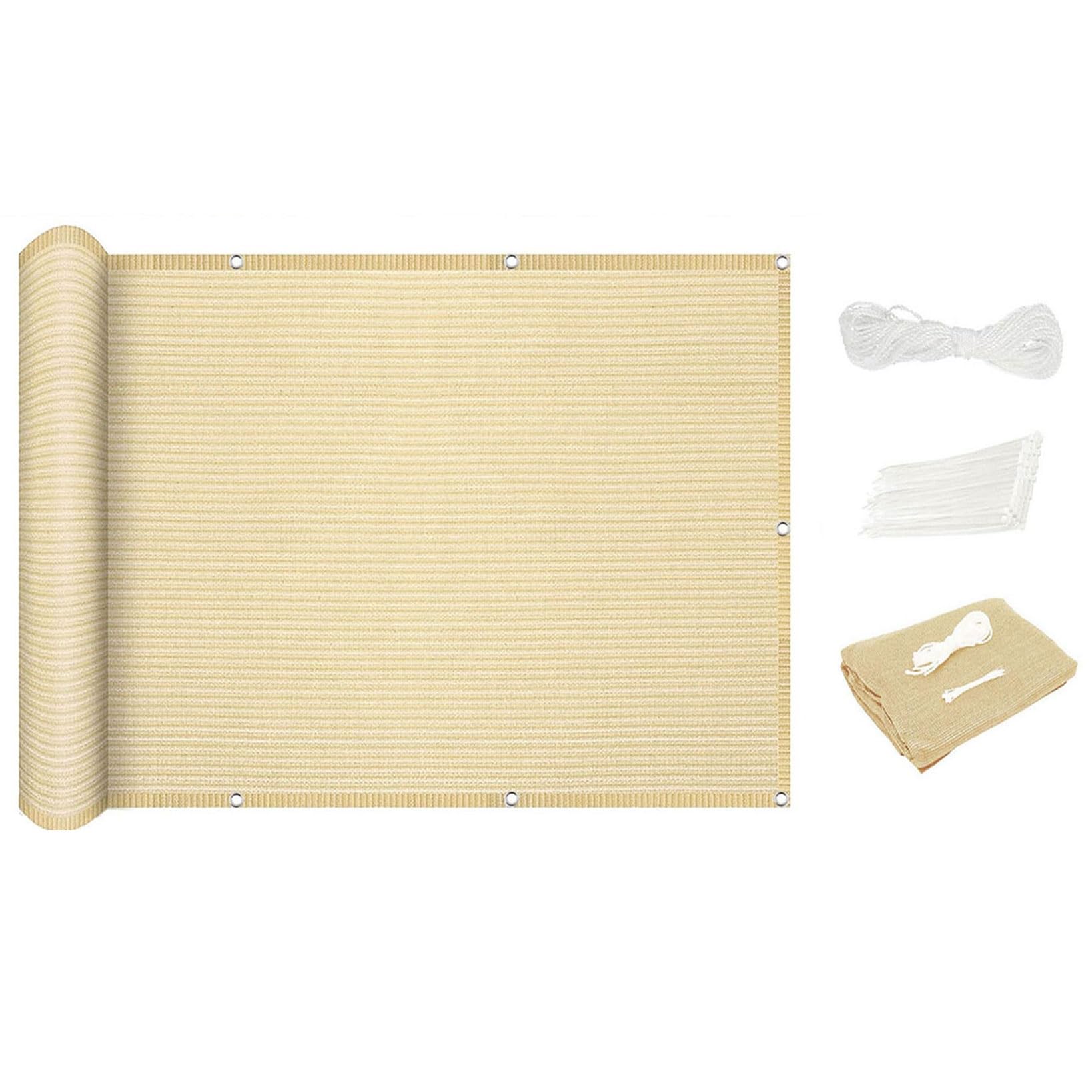 Voile d'ombrage anti-UV 98% respirant 600x600 cm pour grand patio