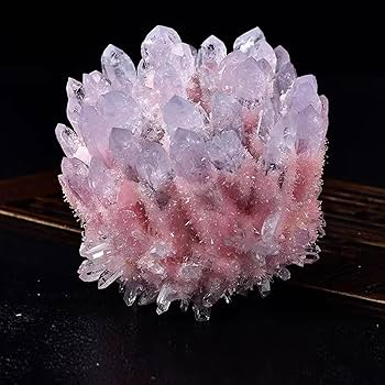 Amazon.co.jp: 天然水晶 原石 天然石 台座付き クラスター 置物