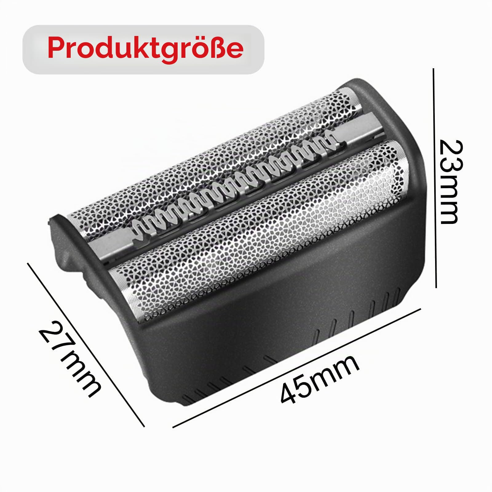 Braun 1 Stück für Serie 3 Ersatzkopf, Kompatibel mit 30B 310 330 340 5746 4875 7630, Schwarz/Silber, Inkl. Bürste und Reinigungstuch, Unisex, Modern, Mit Integriertem Wiederaufladbaren Akku, Grayscale