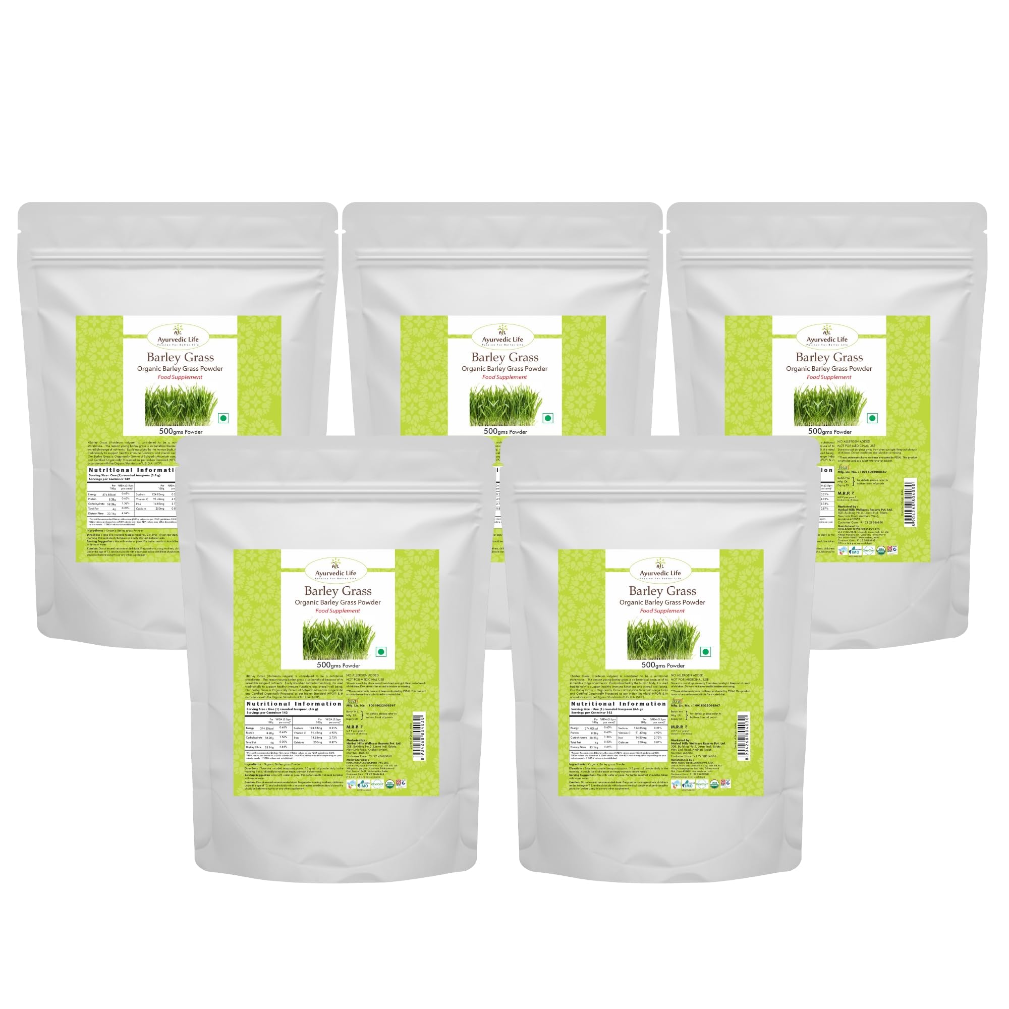 Barley Grass Powder 500 g Pack of 5