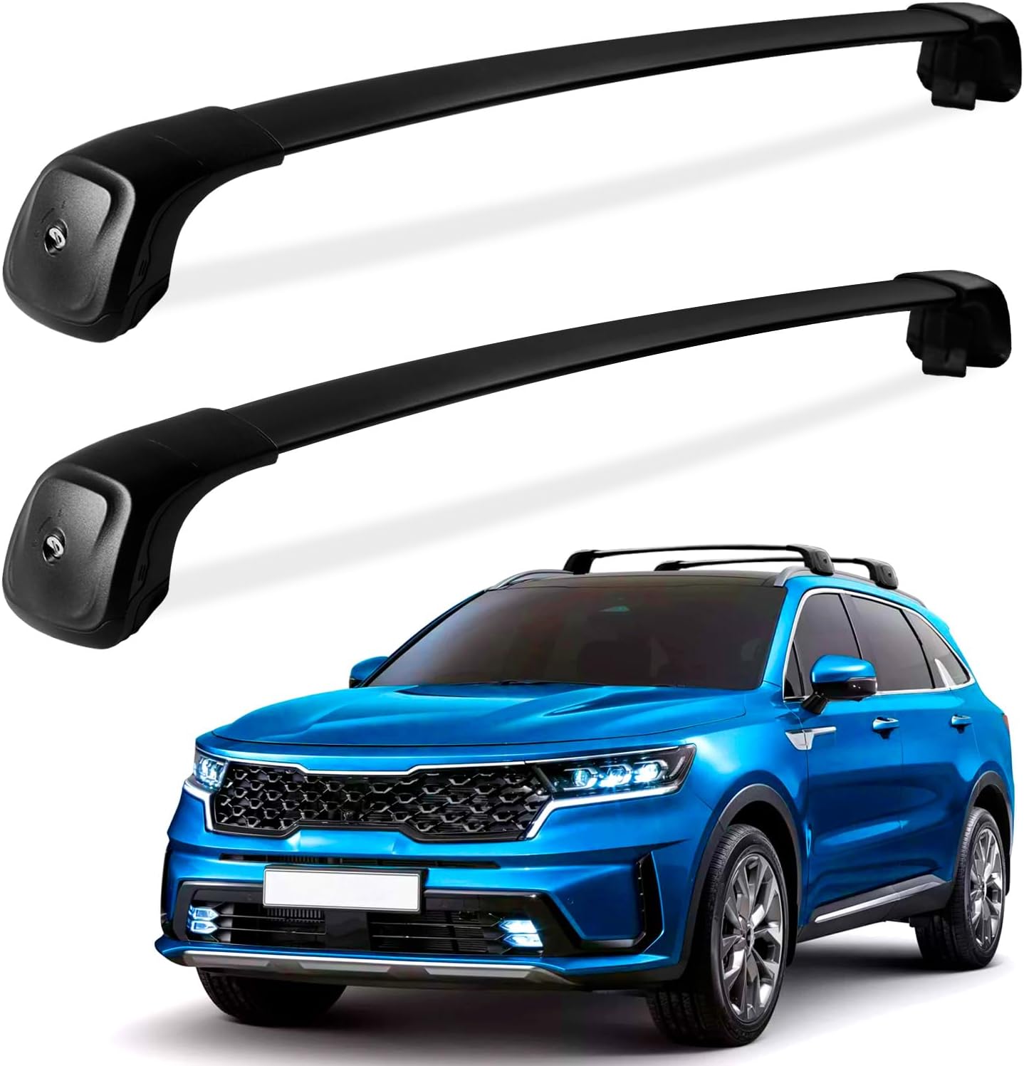 Wonderdriver Max Loading 260lbs Roof Rack Cross Bars for