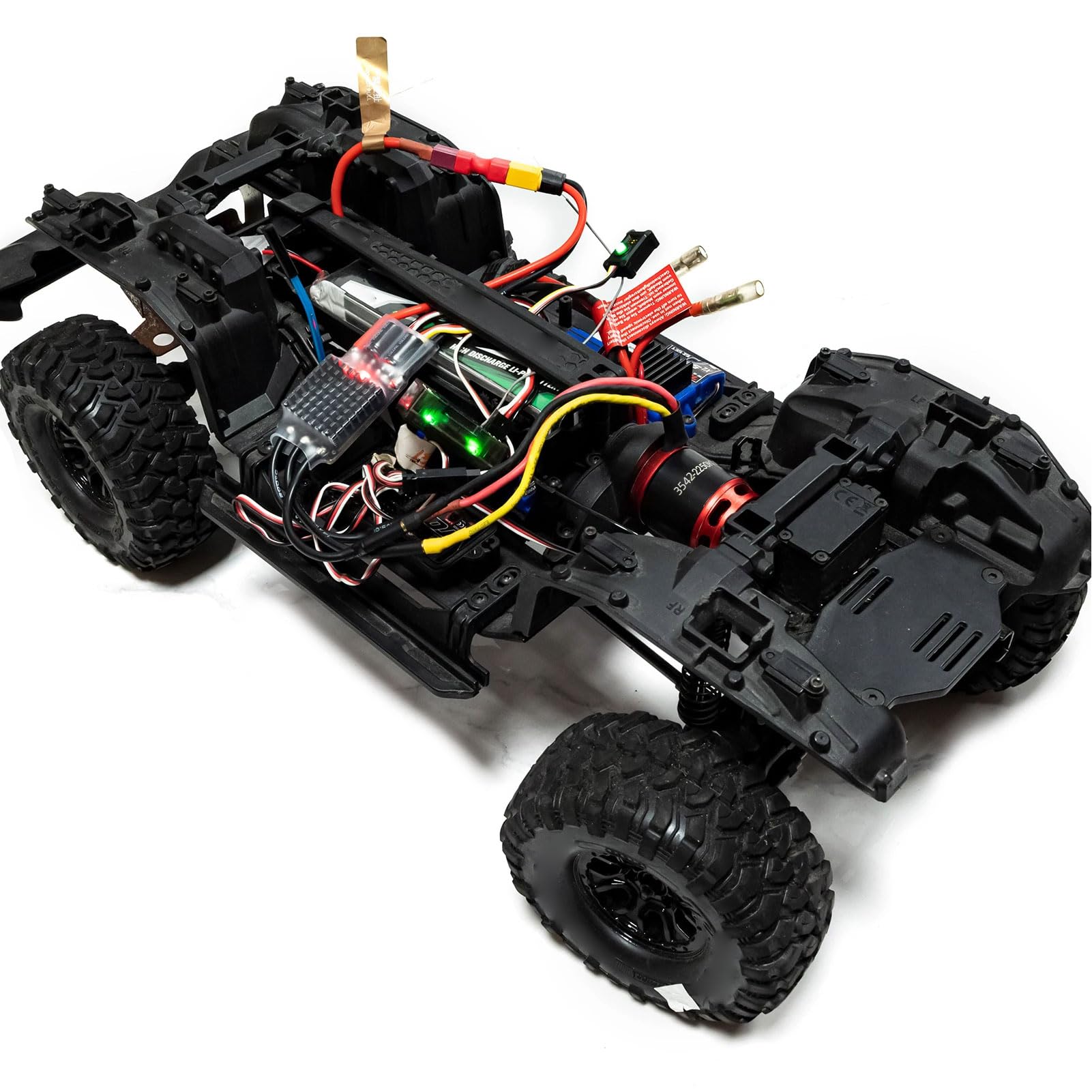 Dilwe Silnik RC 1850KV, Zestaw Kombinacji ESC Bezszczotkowych dla Osiowego Samochodu Crawler SCX10 RC, z Częściami Aktualizacji Skrzyni Biegów, Idealne do Akcesoriów Samochodowych RC