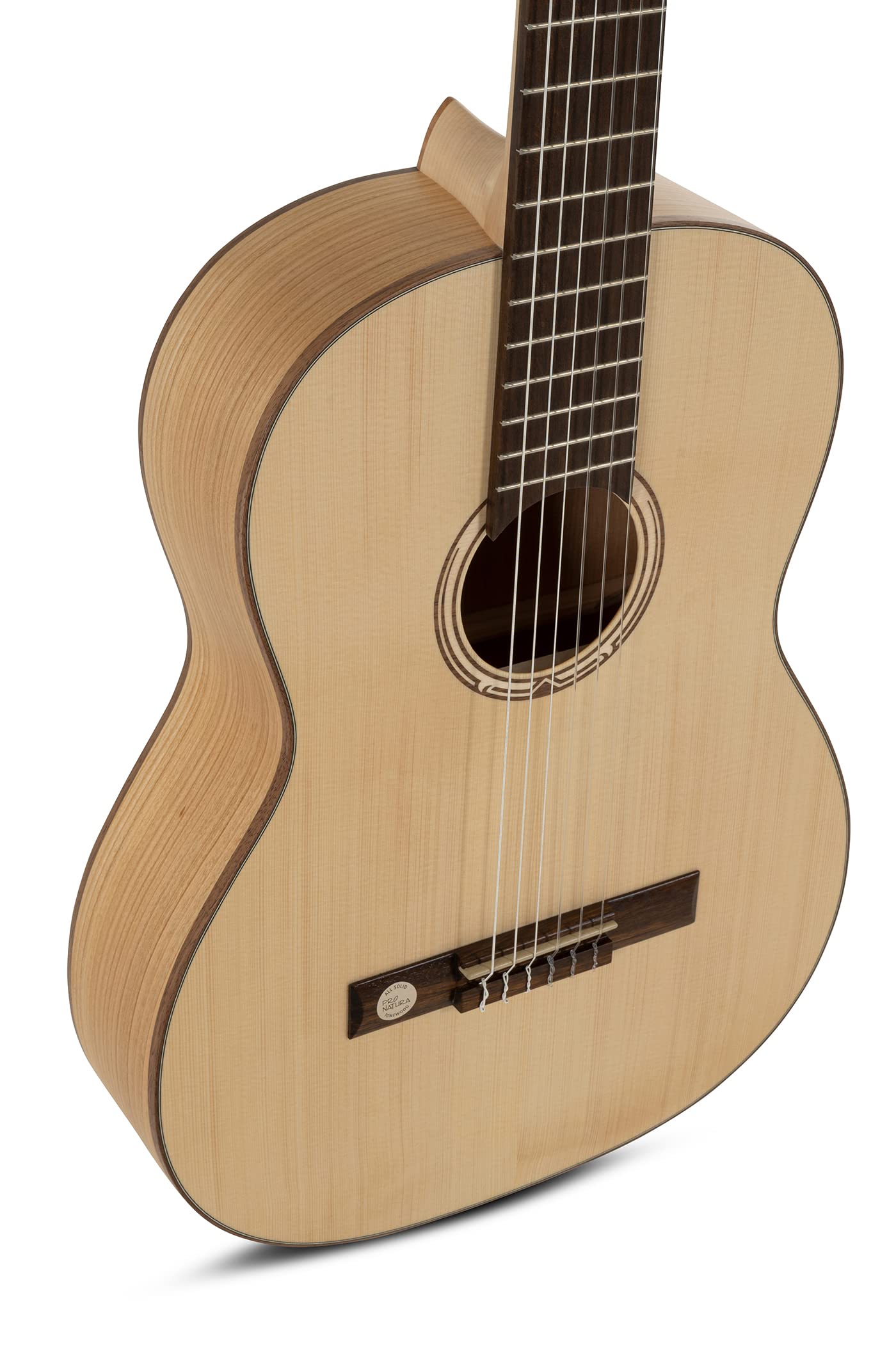 GEWA gitara koncertowa, gitara klasyczna Pro Natura Gold - rozmiar 4/4 - pełna płyta wierzchnia ze świerku - tył/boczki wiśnia lita - kolor naturalny - półmat - struny Hannabach