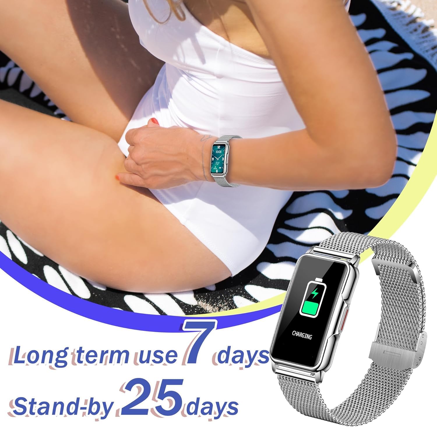 126+ Sportmodi Smartwatch Herren Damen, 1,47" HD Smart Watch Fitnessuhr mit Bluetooth-Benachrichtigungen,Schrittzähler,Schlafmonitor,Herzfrequenzmessung,SpO2,IP68 Smartwatch für Android/iOS