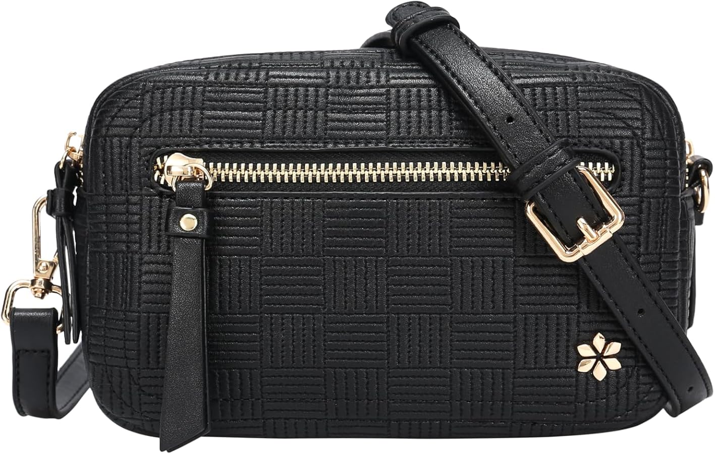 ロゼミューズ cross body bag with fragment case Double Zip