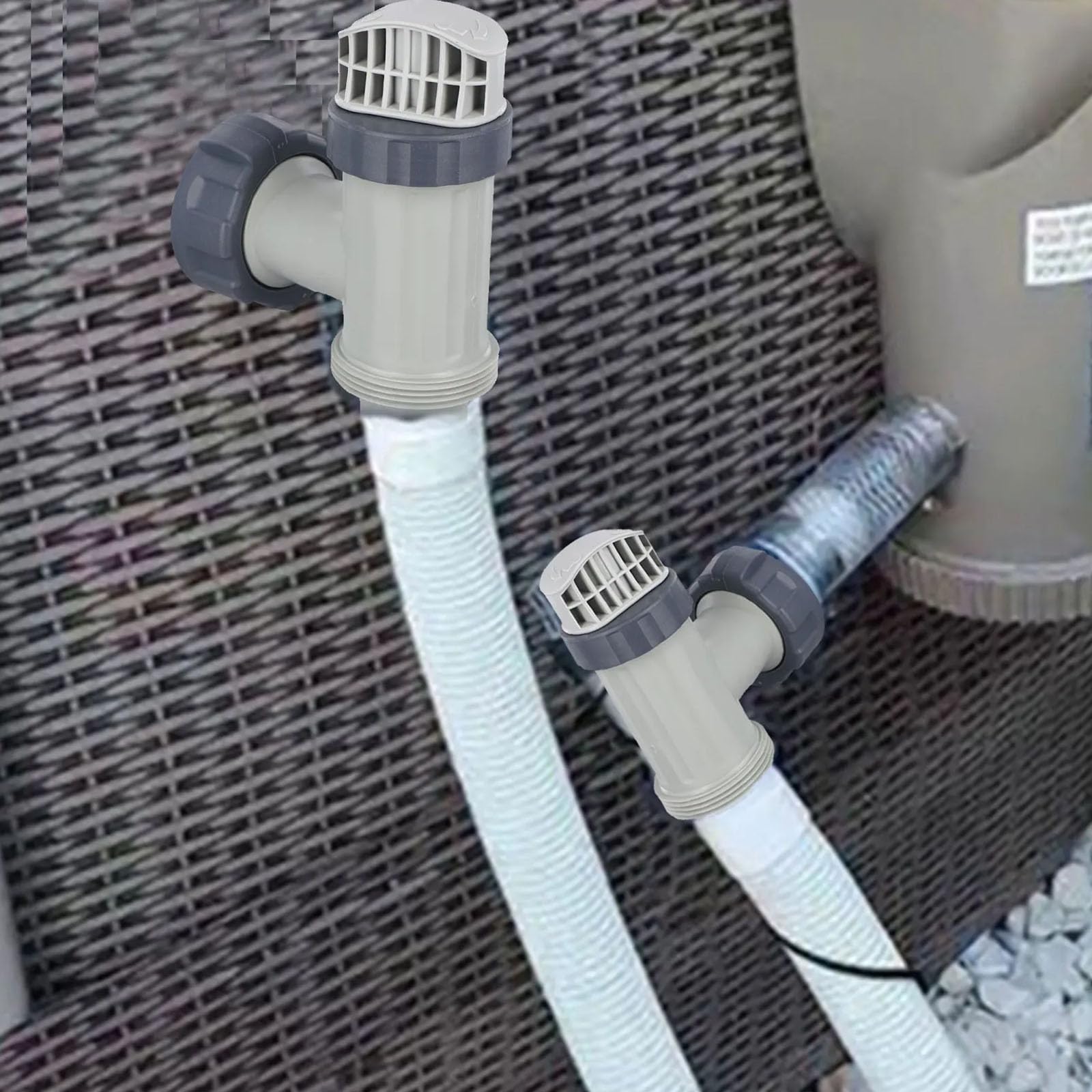 3 adaptadores de manguera de piscina para conector 26301T 26371EH 26381EH y piezas de reparación de manguera dividida, adaptador de émbolo de piscina