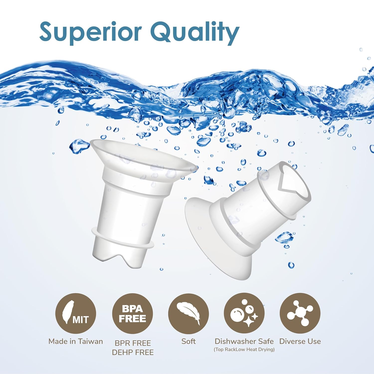 Maymom Flange Insert 21 mm Compatible with Medela and Spectra 24 mm Shields/Flanges. Use with Medela Freestyle and Momcozy S9/S11/S12 to Reduce Nipple Tunnel Down to 21 mm; Fit Momcozy 24 mm Cup. 2pc - Image 11