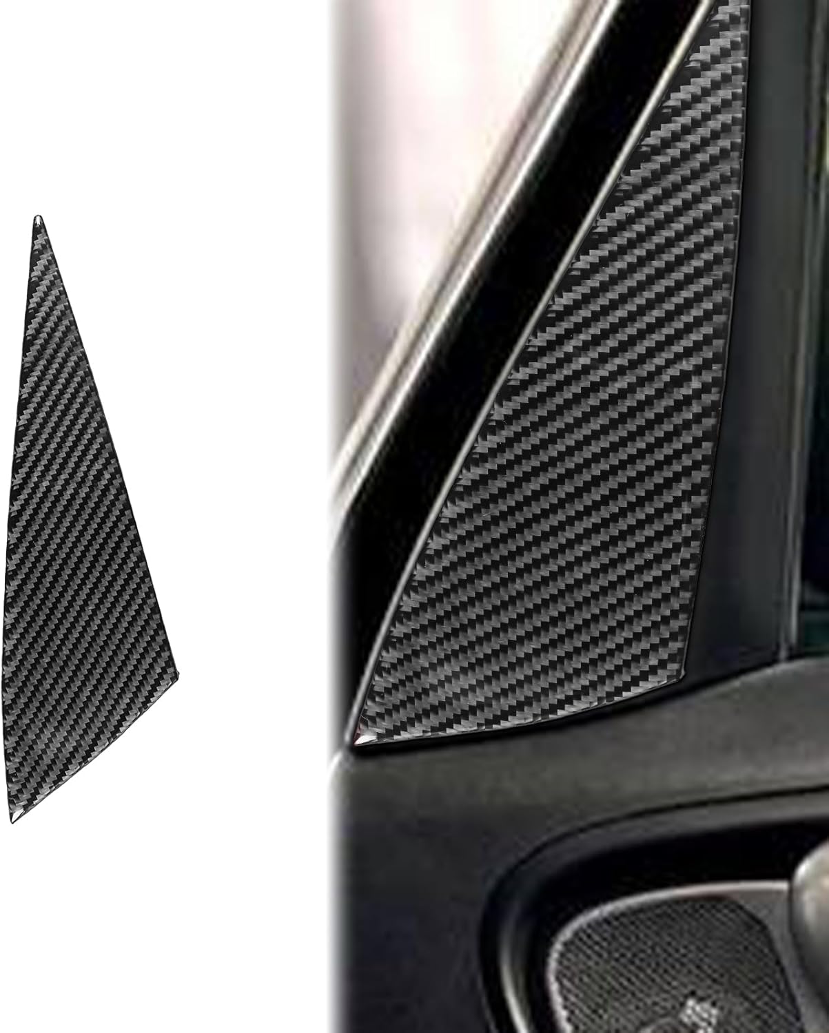 Car Carbon Fiber Accessories Central Control Kit 10pcs Protective Cover Sticker Anti-Scratch Compatible with Fiat 500L 2014 2015 2016 2017