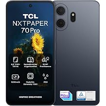 TCL NXTAPER 70 Pro 5G Android Smartphone with 6.9 Inch Natural Light Display NXTAPER 4.0 120Hz FHD+ 50MP 1.0um OIS Camera MuseFilm 8GB RAM + 256GB ROM Convenient Reading AI Productivity