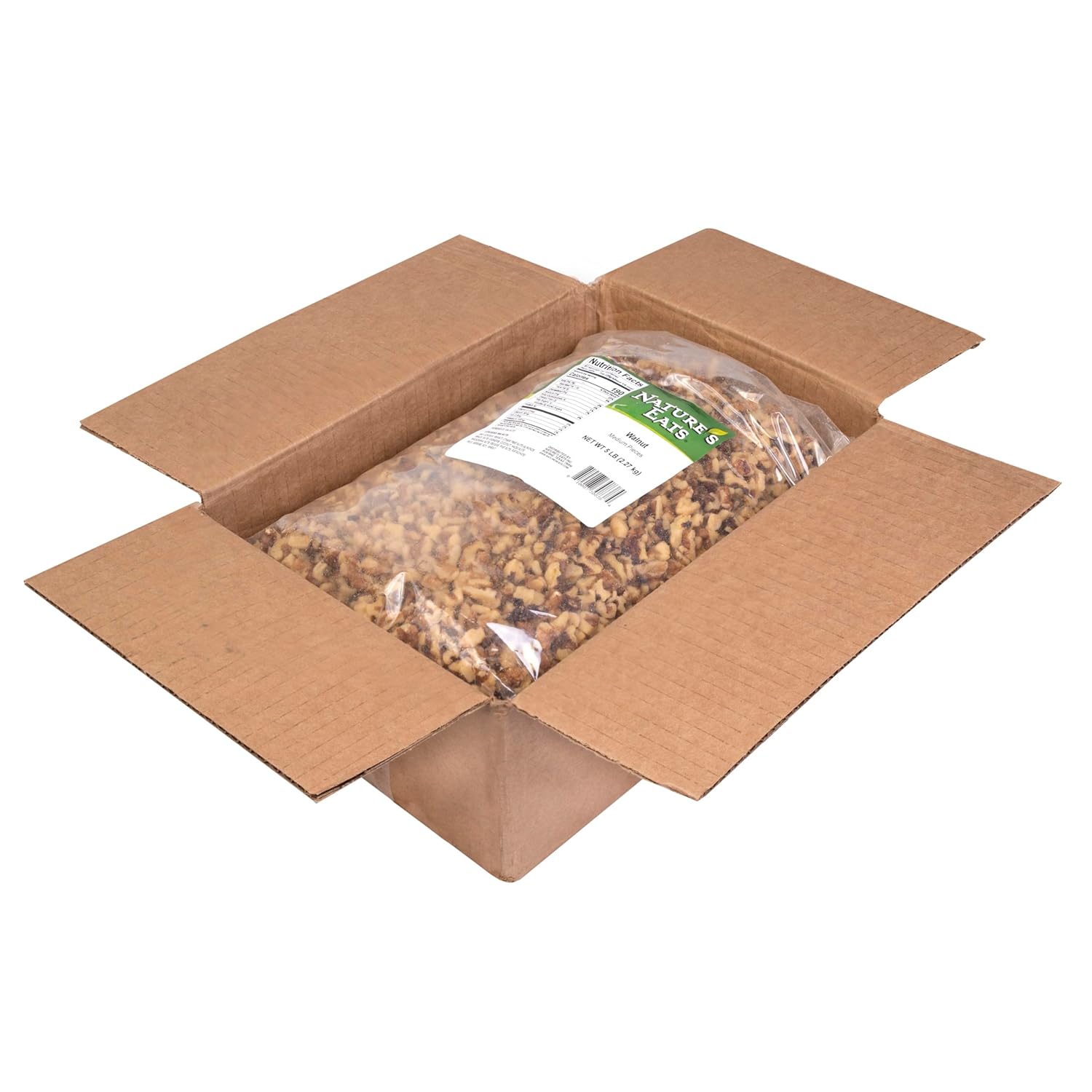 Nature's Eats Walnut Pieces Medium Raw 5lb