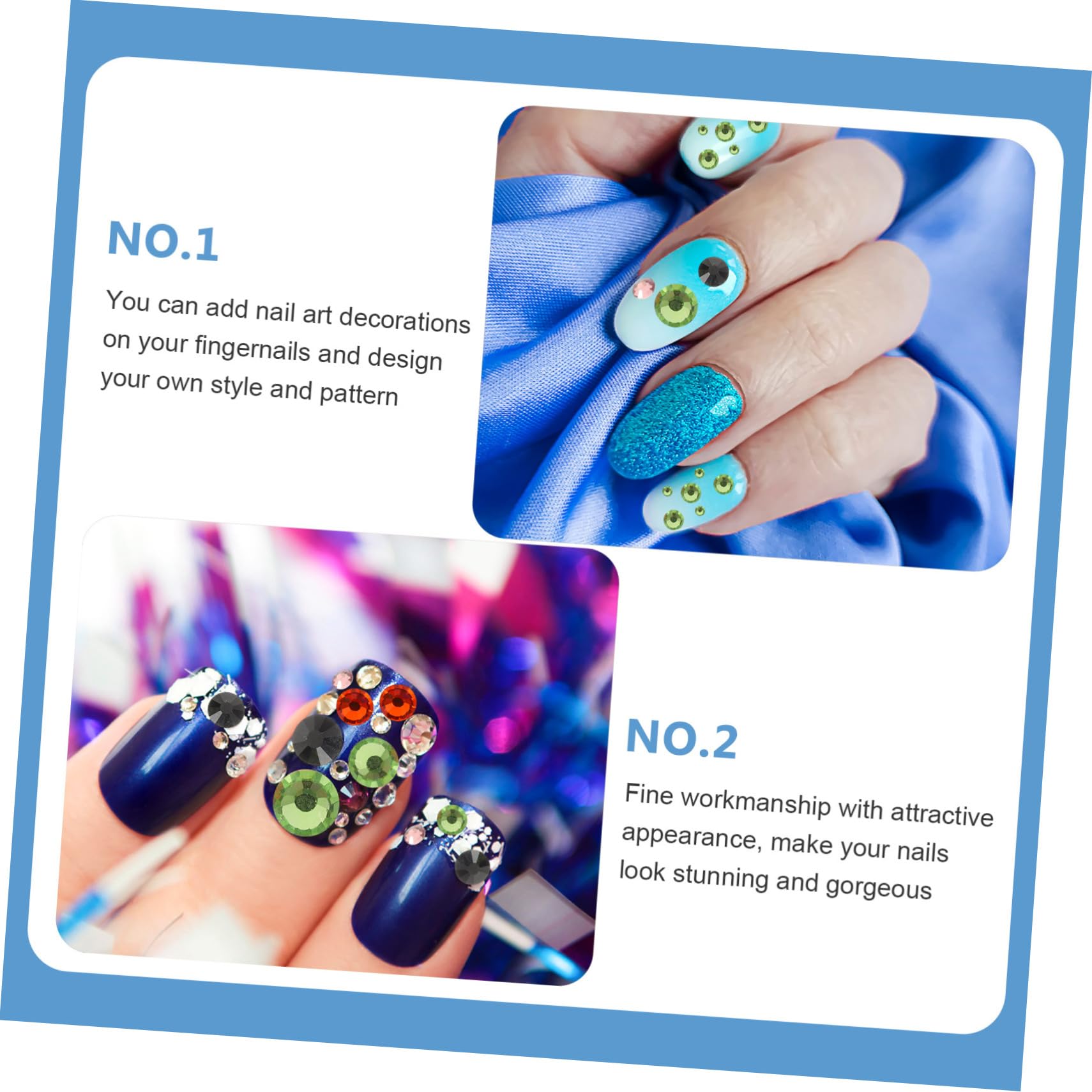 Healvian 4sets Brillantini Per Unghie Kit Decorazioni Nail Art Per Progetti Diy Colori Mix Per Manicure e Creatività Domestica