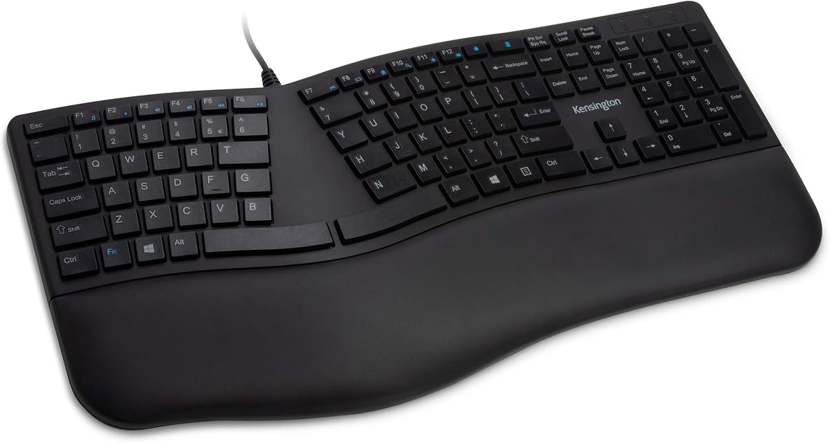 Pro Fit Ergonomic Wired Keyboard- Black (K75400US)