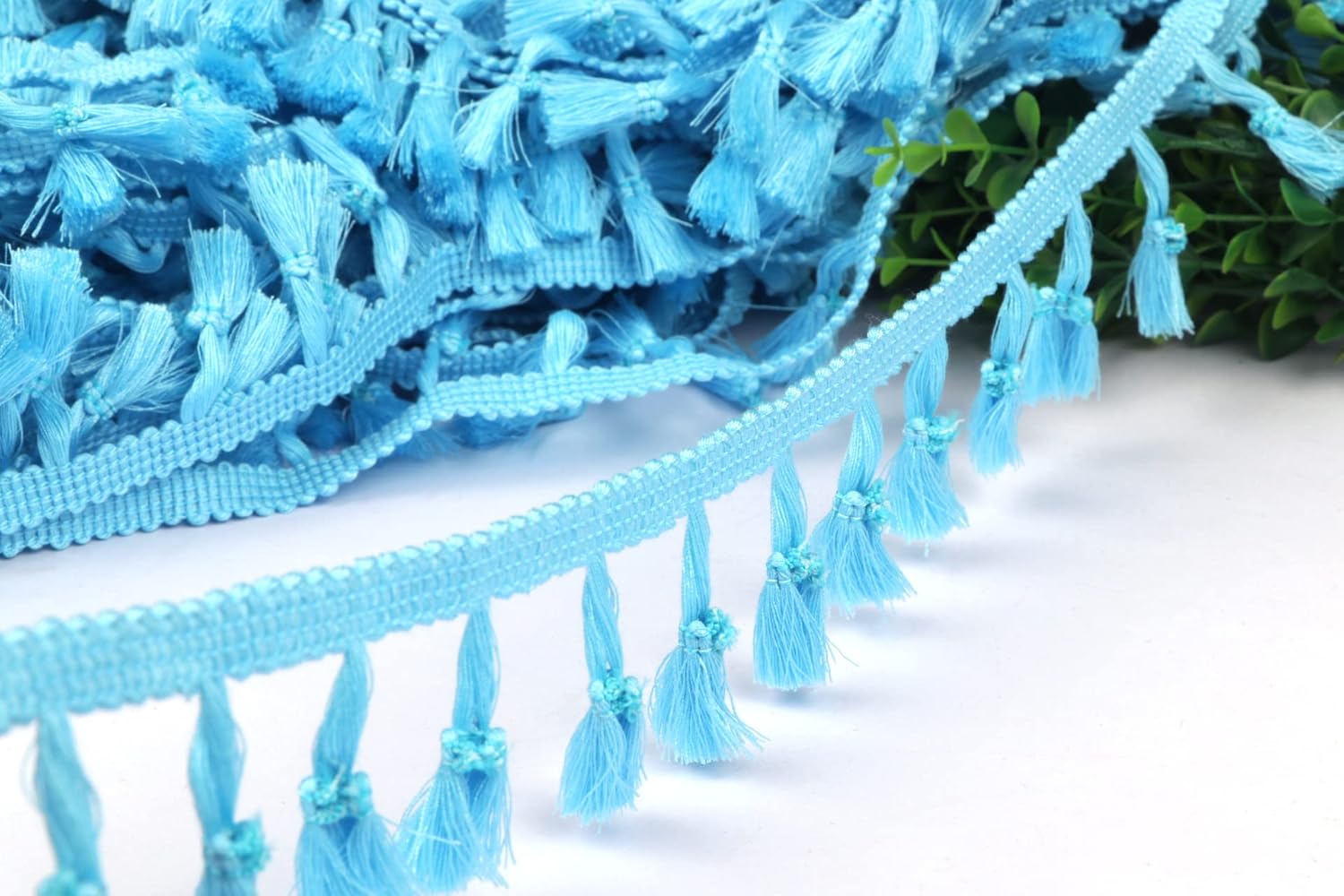 YYCRAFT 10 Yards Tassel Fringe Trim Ribbon for Curtain Clothes Sewing Craft(Brown)
