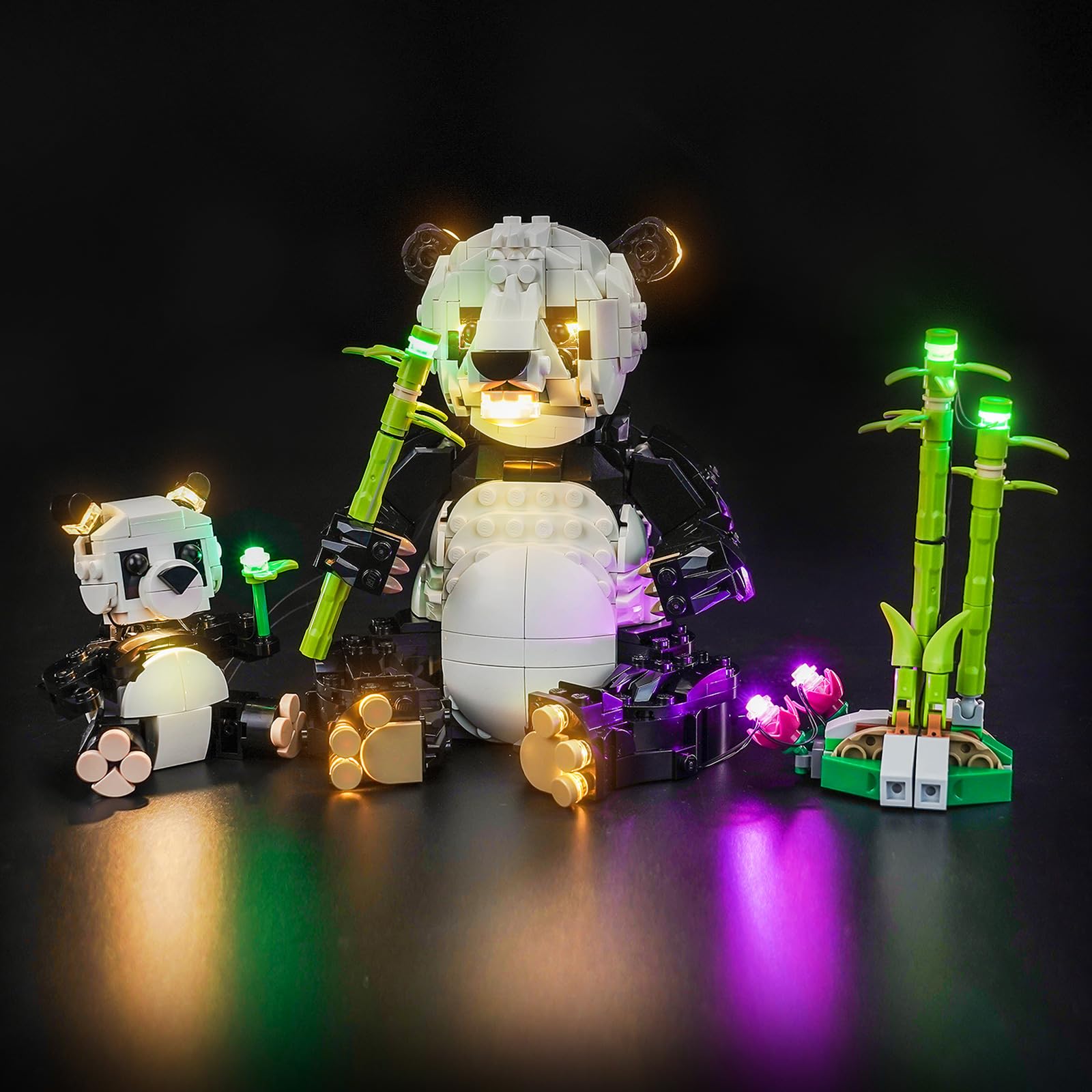 Light Kit Compatible with Lego 31165 Wild Animals: Panda Family (No Model)