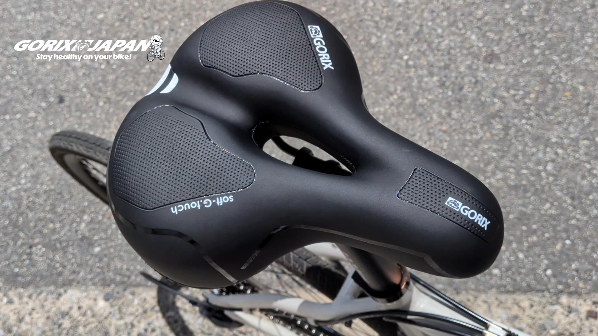 Amazon | GORIX(ゴリックス) 自転車サドル 超肉厚 ダークブラウン 幅広