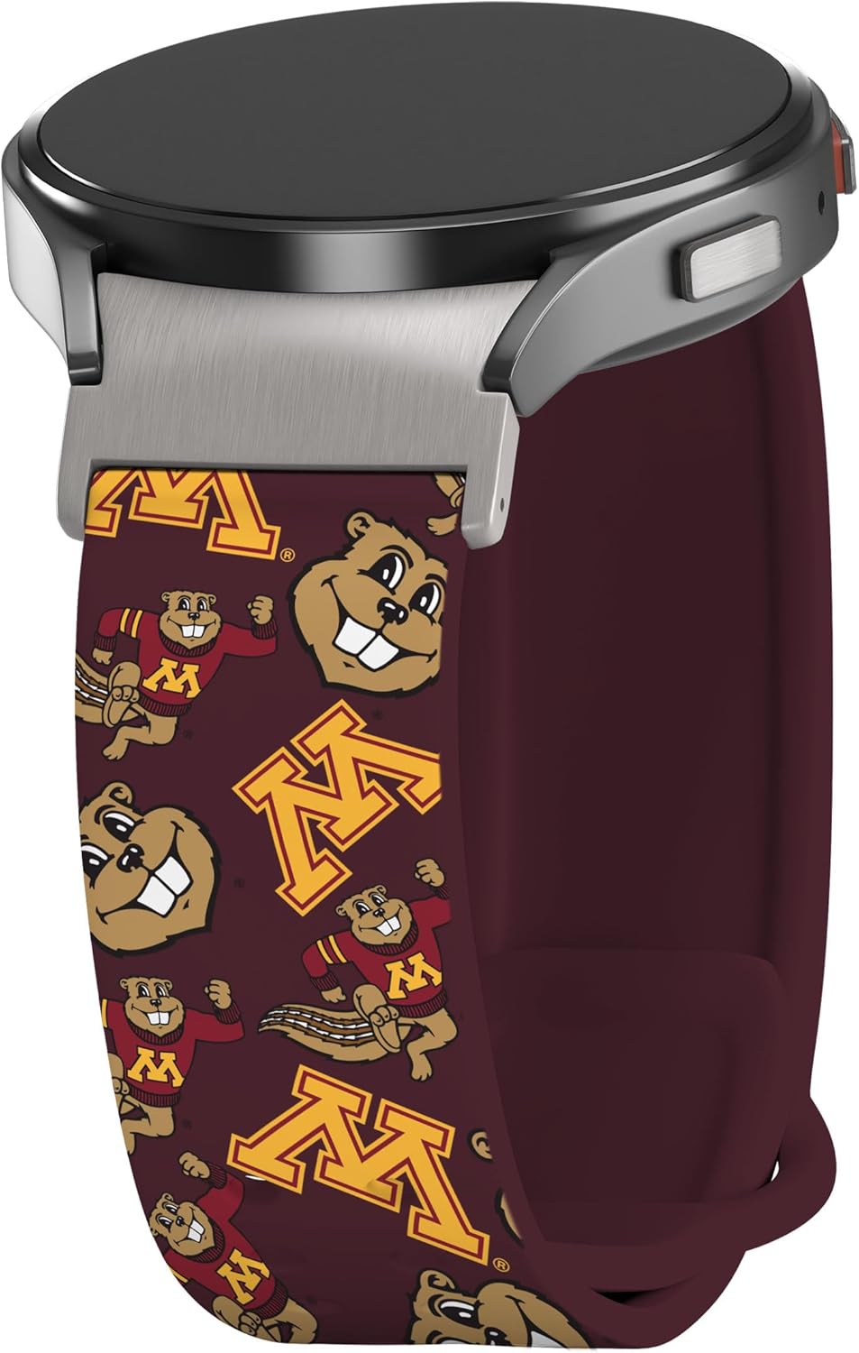 Affinity Bands Minnesota Golden Gophers HD Fitted Watch Band Compatible with Samsung Galaxy Watch 4-7 (Long Scattered)