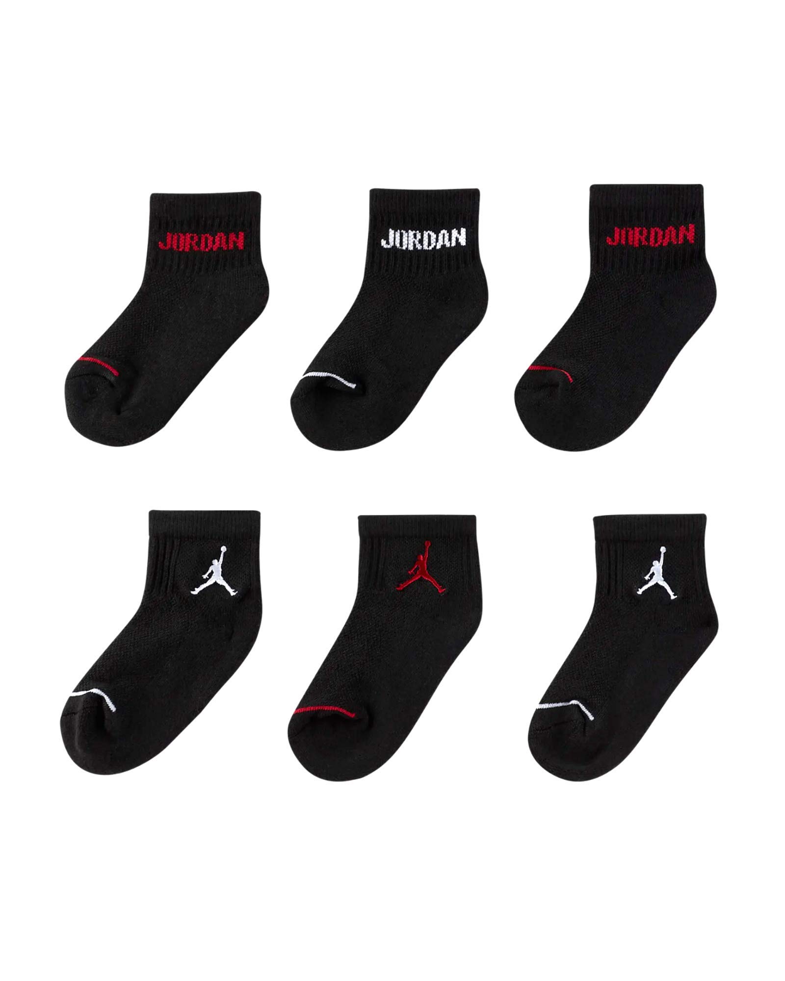 Jordan Calzini Legend Ankle 6paia Kids Nero 7-9