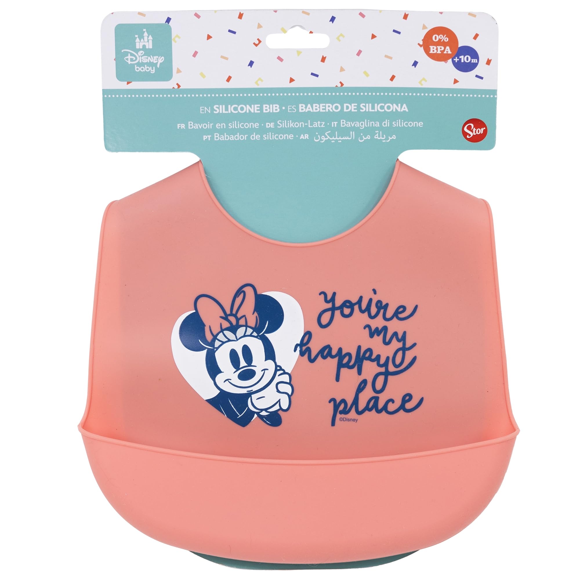 Stor Silikonowe śliniaczki MINNIE MYSZ KŁADKA PEŁNA