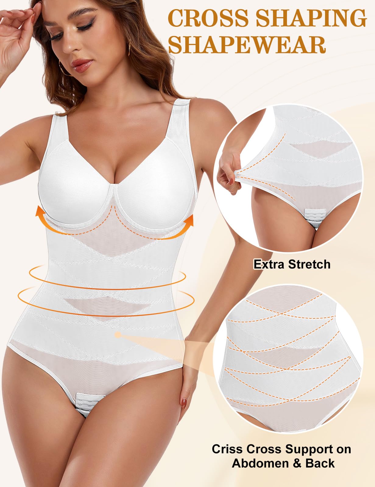 Yuson Girl Body Reductor Mujer Bodies Faja Moldeadora Bodysuit Control Abdomen Plano Adelgazante Body Shaper Sin Costuras Levanta Glúteos Almohadillas Extraíbles Shapewear Posparto