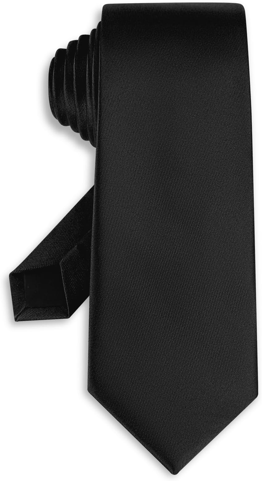 Ties For Men Solid Pure Color Formal Men's Tie 3.15" (8CM) Neckties for Business Wedding