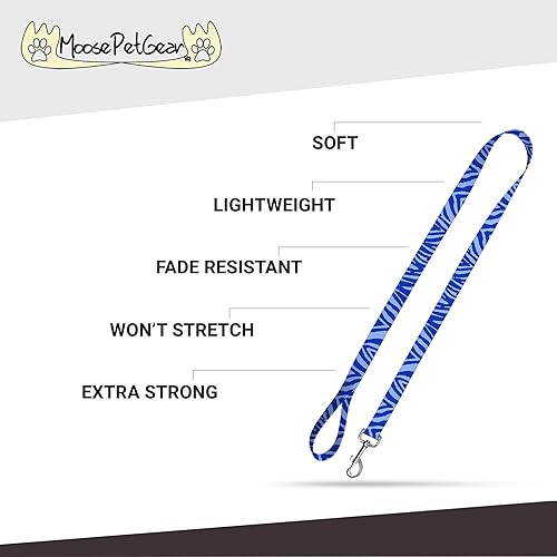 Miniatura 35 de Collar de perro con estampado de animales, impermeable, lindo collar de perro con estampado de cebra, 1 pulgada se ajusta de 11.5 a 17.5 pulgadas