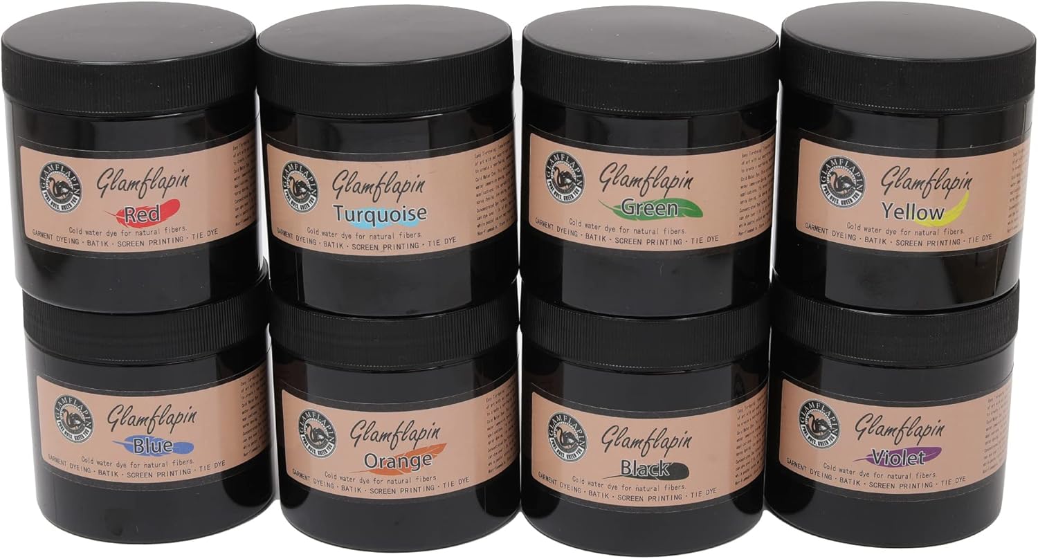 Glamflapin Fiber Reactive Dye Powder, 8 Flamboyant Color, 8