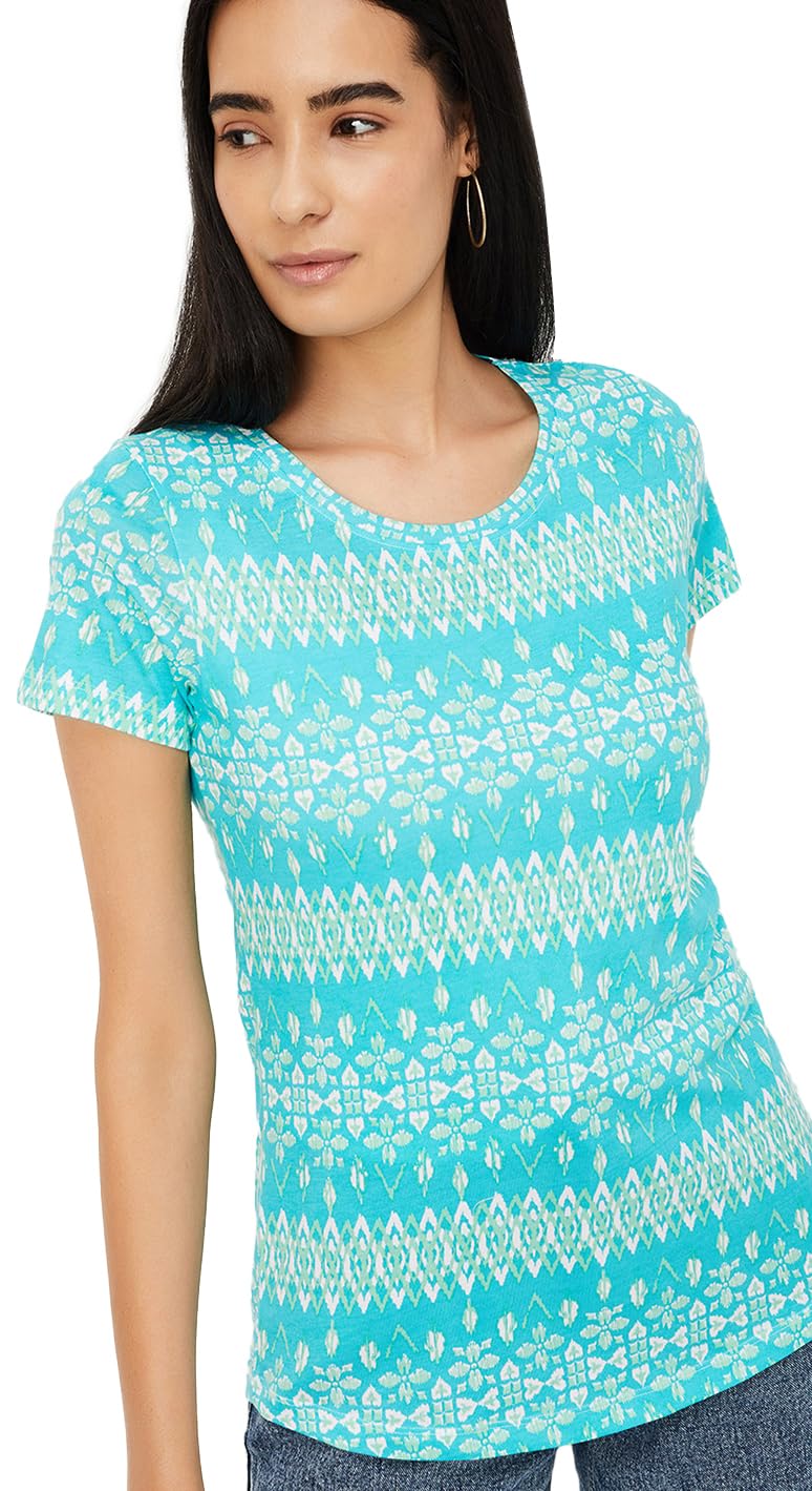 Max Women Cotton Blend Solid Regular Fit T-Shirt