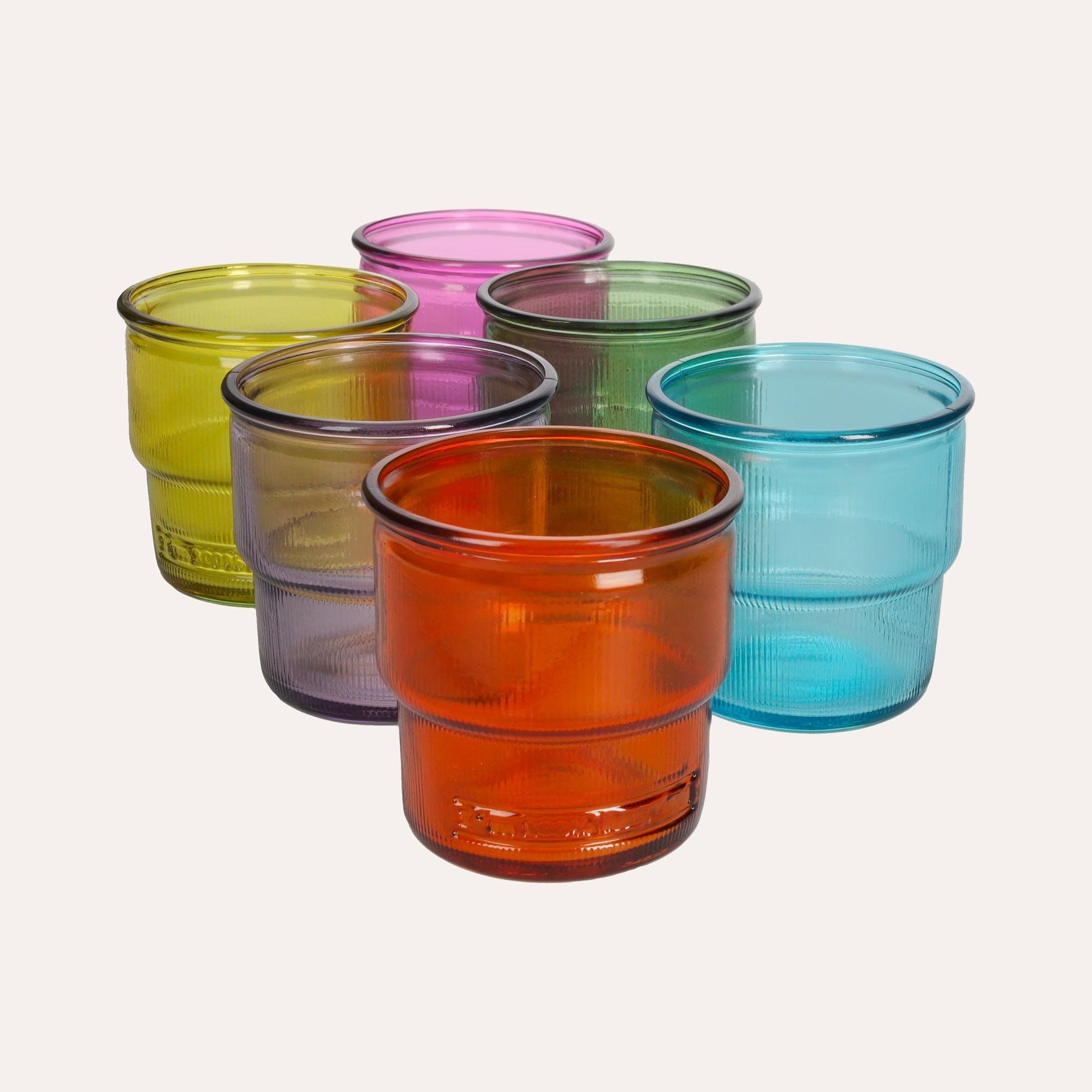 Keyhomestore- Set 6 Glaesern, verschieden Farben